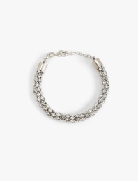 Taş Detaylı Zincir Bileklik - Koton X Sibil Çetinkaya