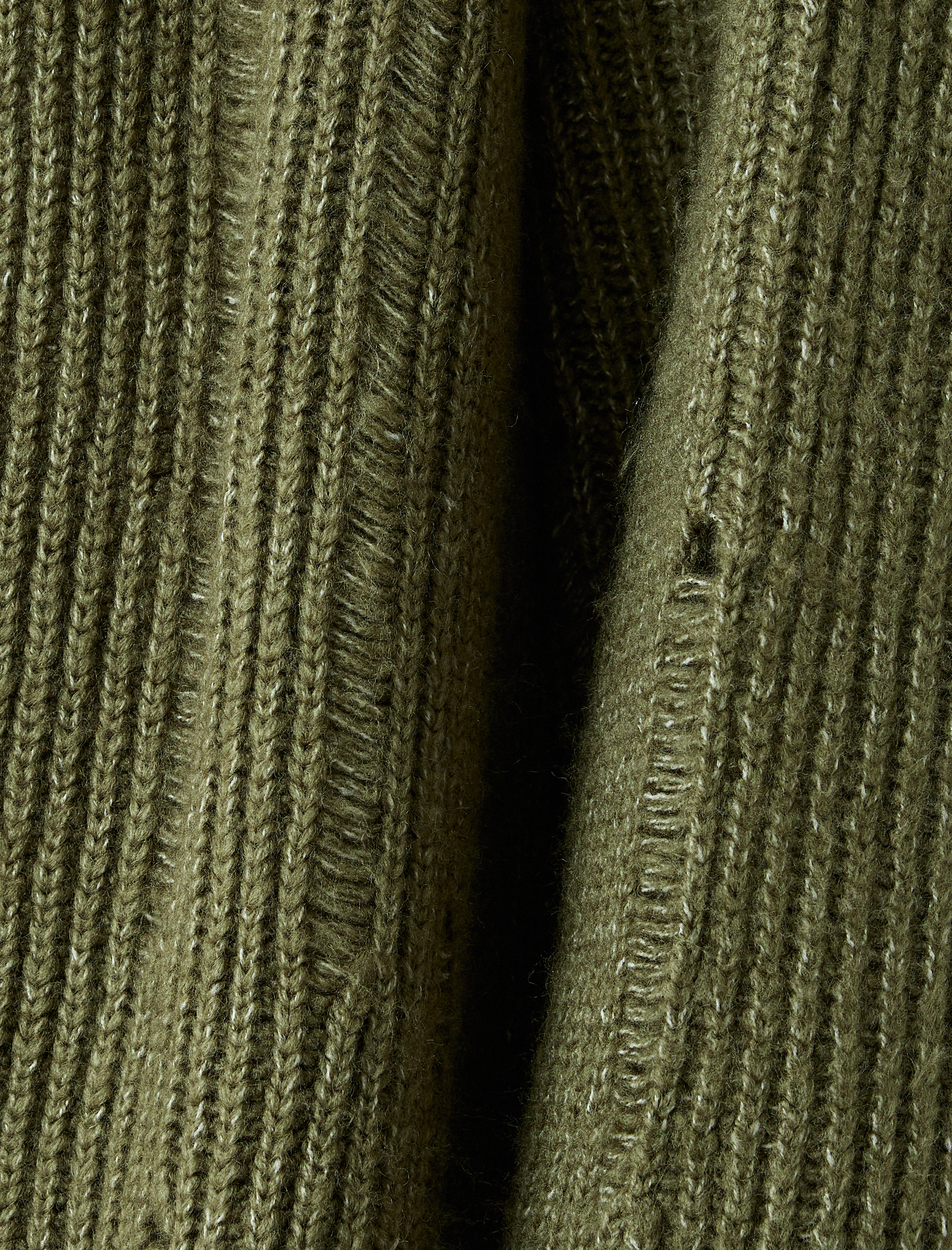 Oversize V Yaka Dökümlü Uzun Triko Hırka