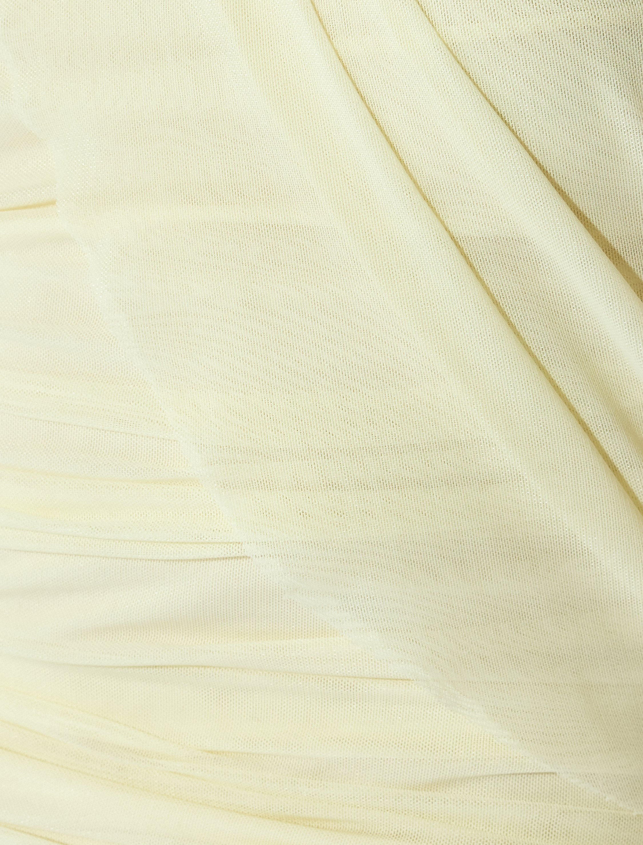   Tek Omuz Tül Elbise Fular Yaka Drapeli Slim Fit