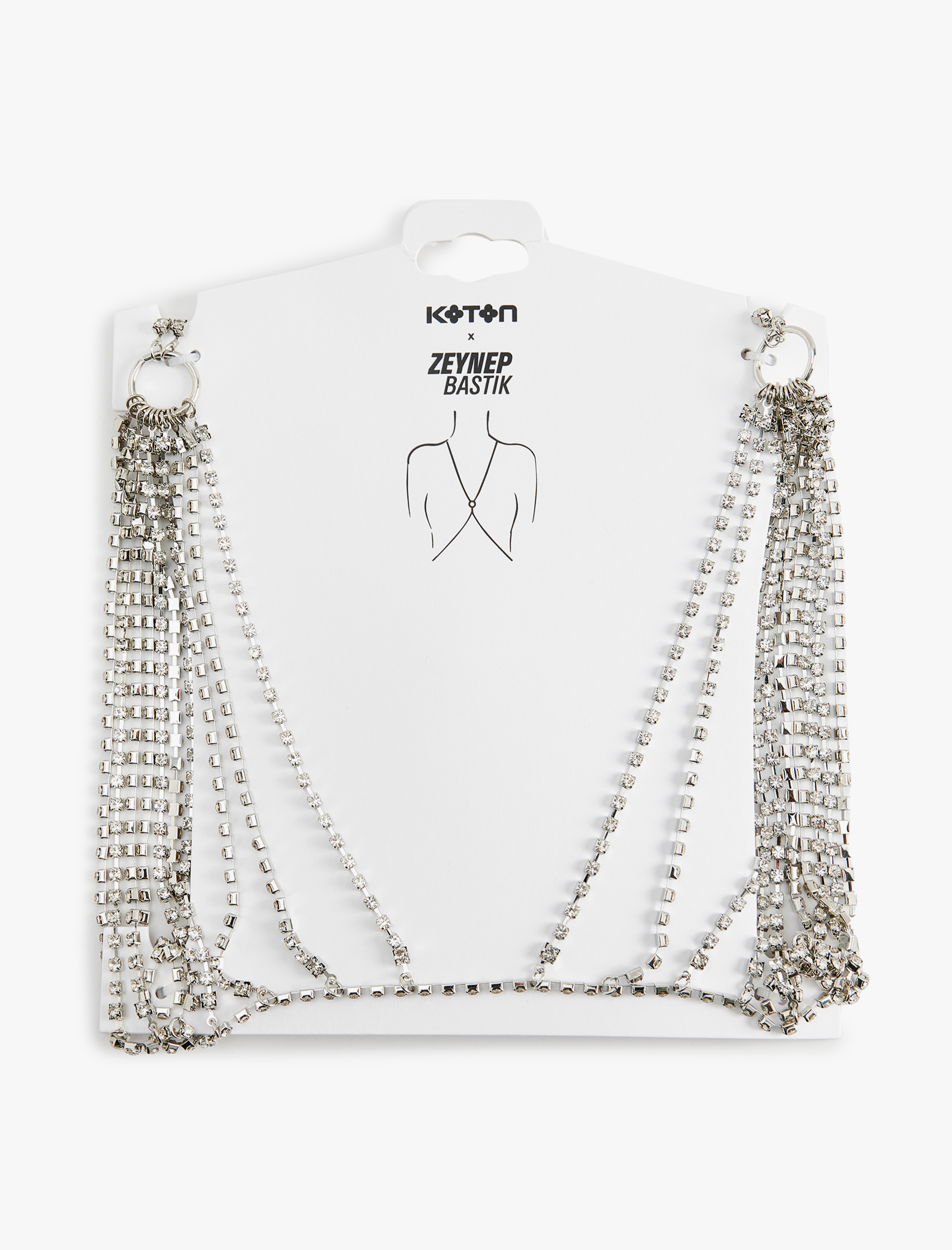  Kadın Taşlı Vücut Kolyesi - Koton X Zeynep Bastık