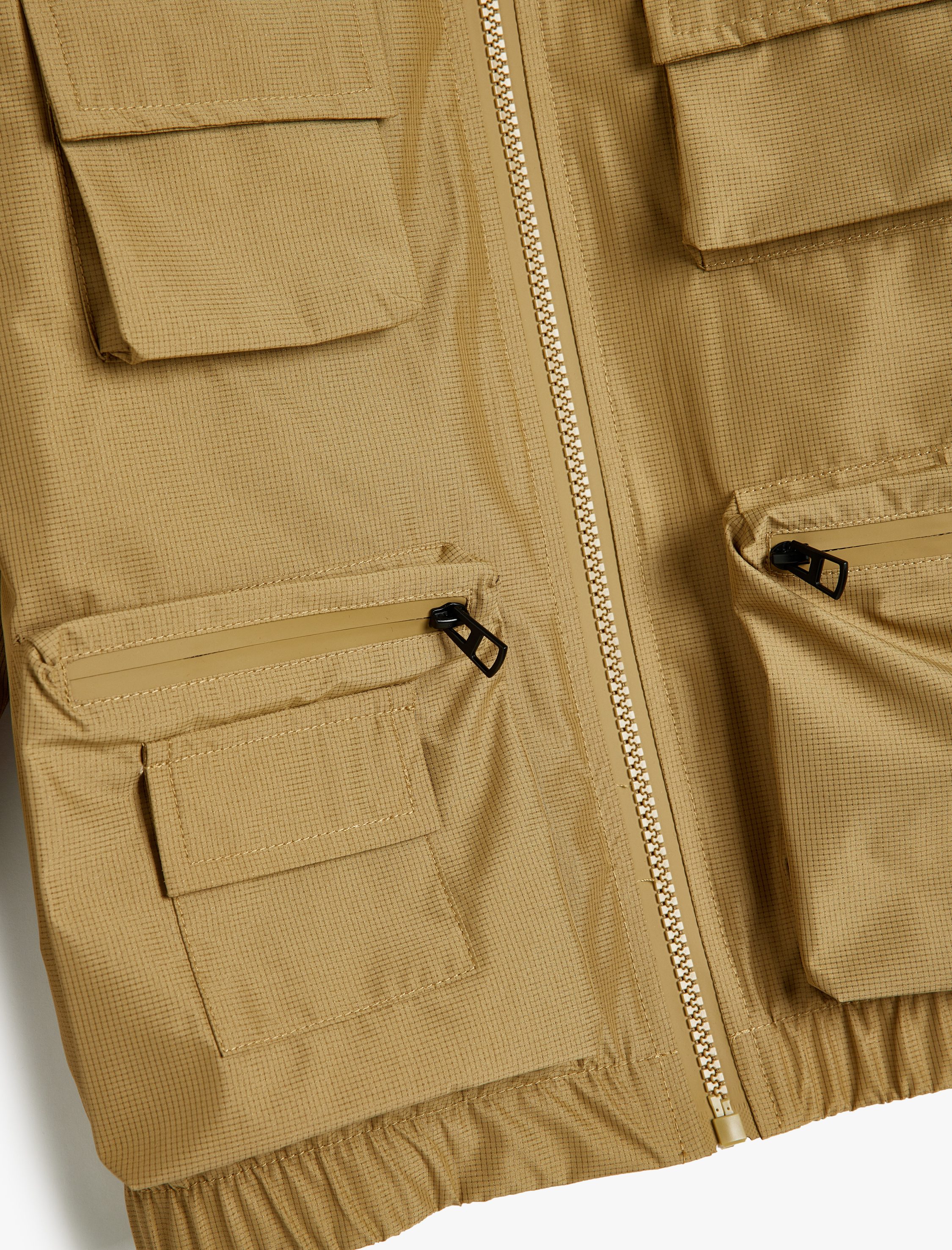  Erkek Çocuk Mevsimlik Mont Dik Yaka Kapaklı Cep Detaylı Manşetleri Lastikli