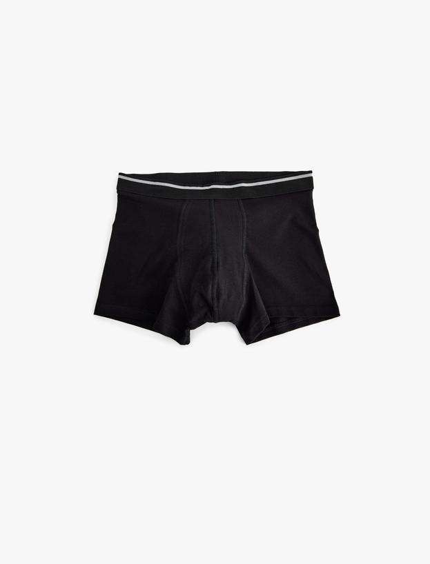 Pamuklu Slim Fit Soyut Desenli 3'lü Boxer Seti_3