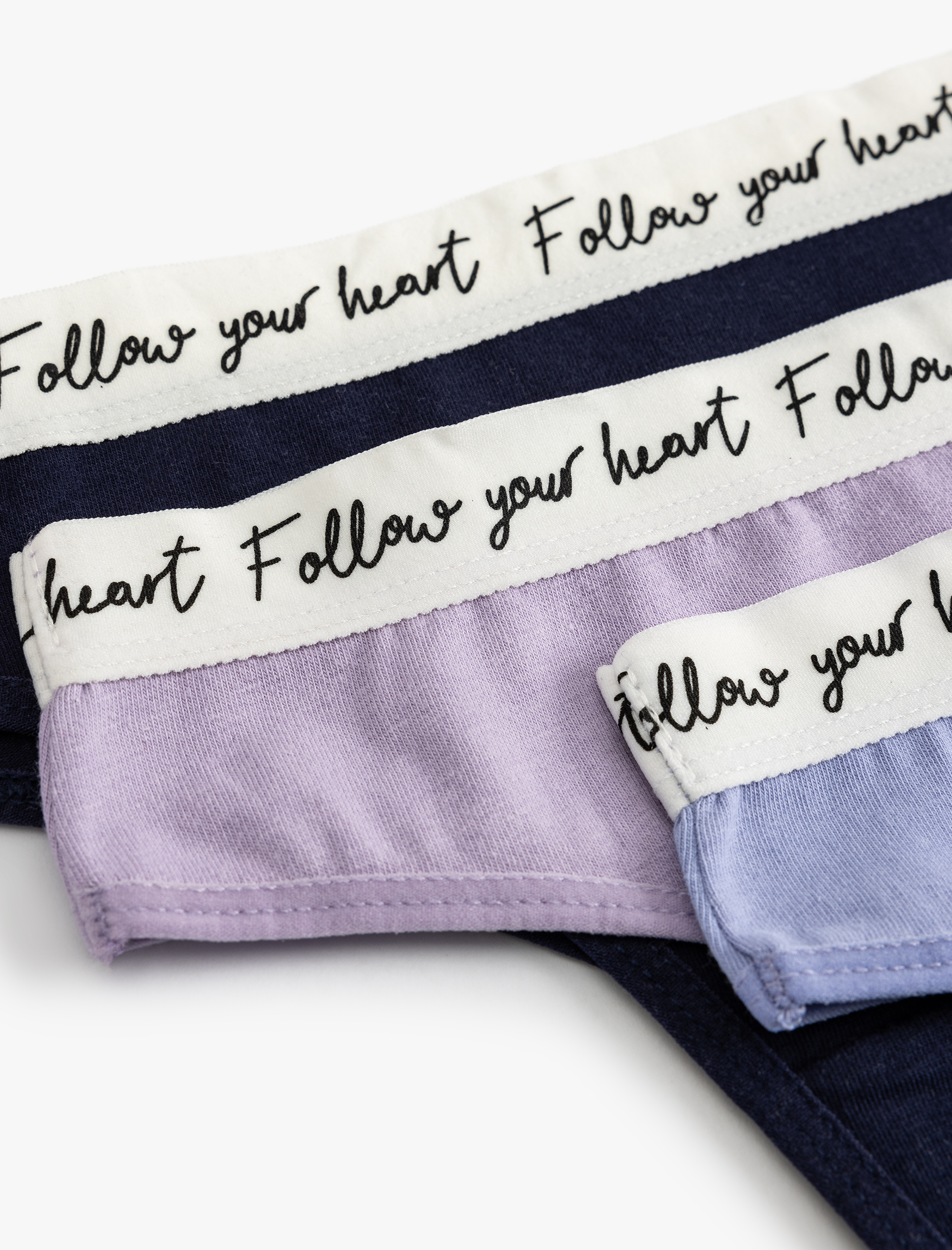   Brazilian Külot Seti 3'lü Baskı Detaylı