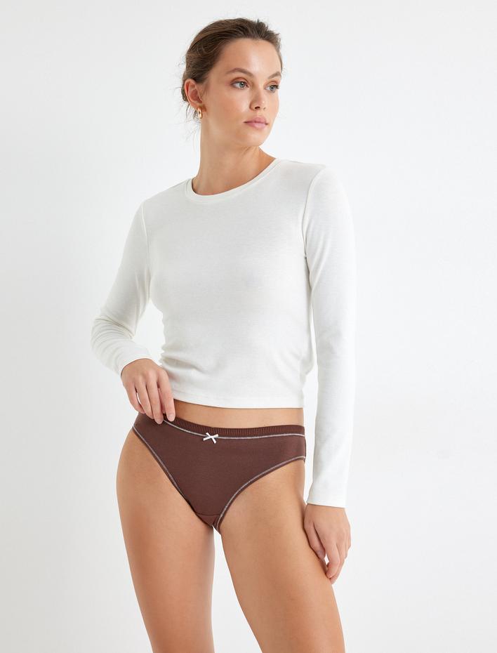  Pamuklu 3'lü Brief Külot Seti