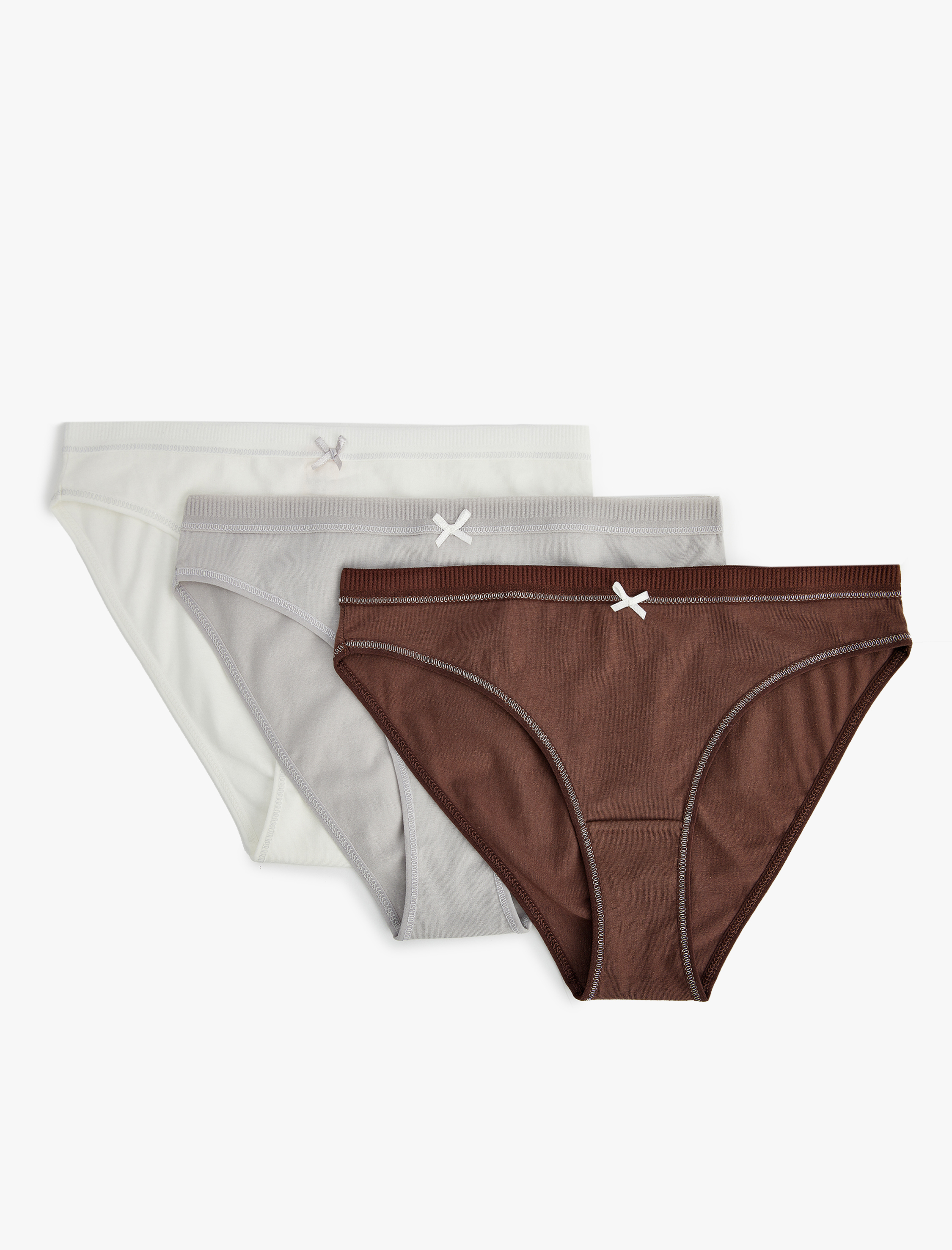   Pamuklu 3'lü Brief Külot Seti
