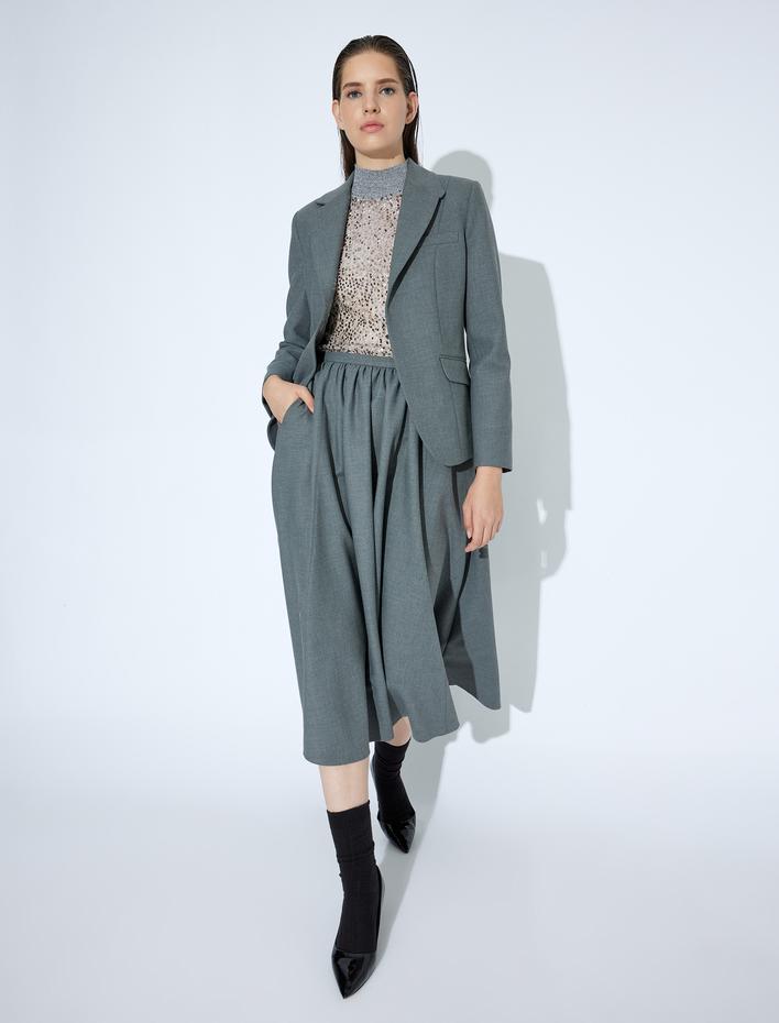  Cepli Kruvaze Regular Fit Blazer Ceket