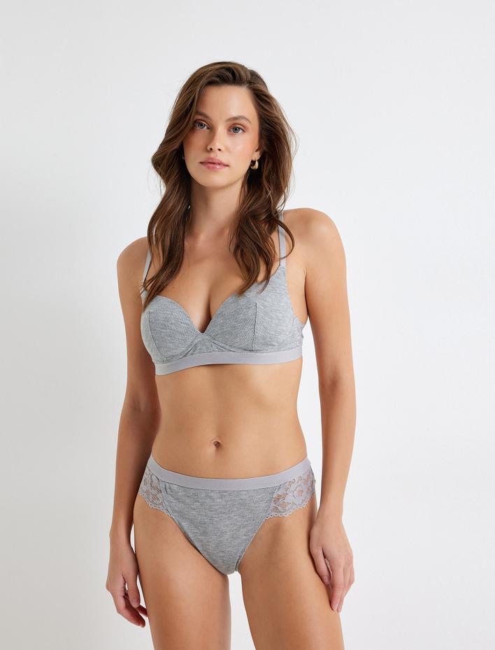  Dantel Detaylı Brazilian Külot