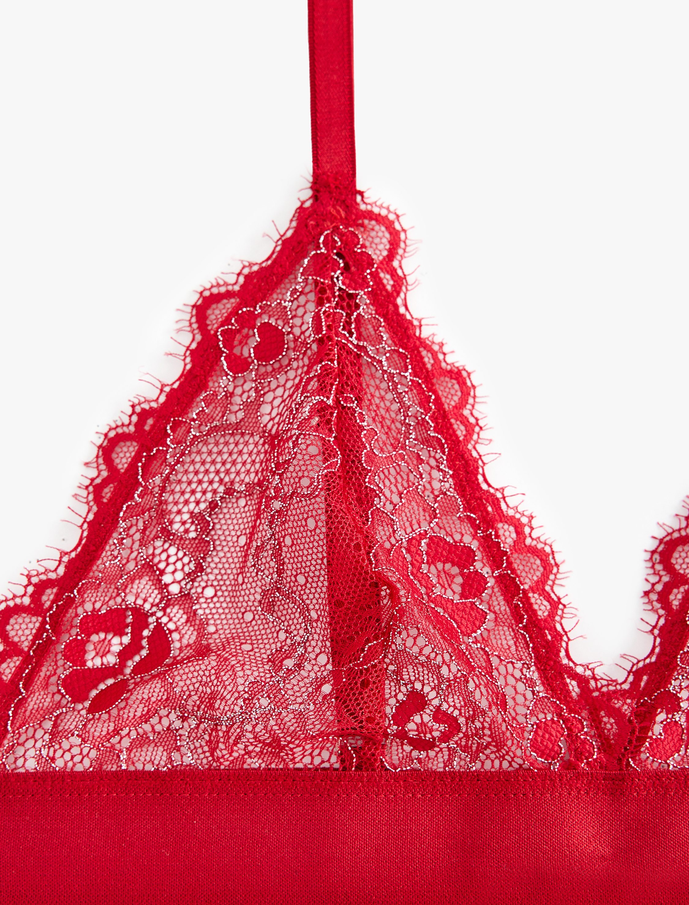   Transparan Dantel Bralet