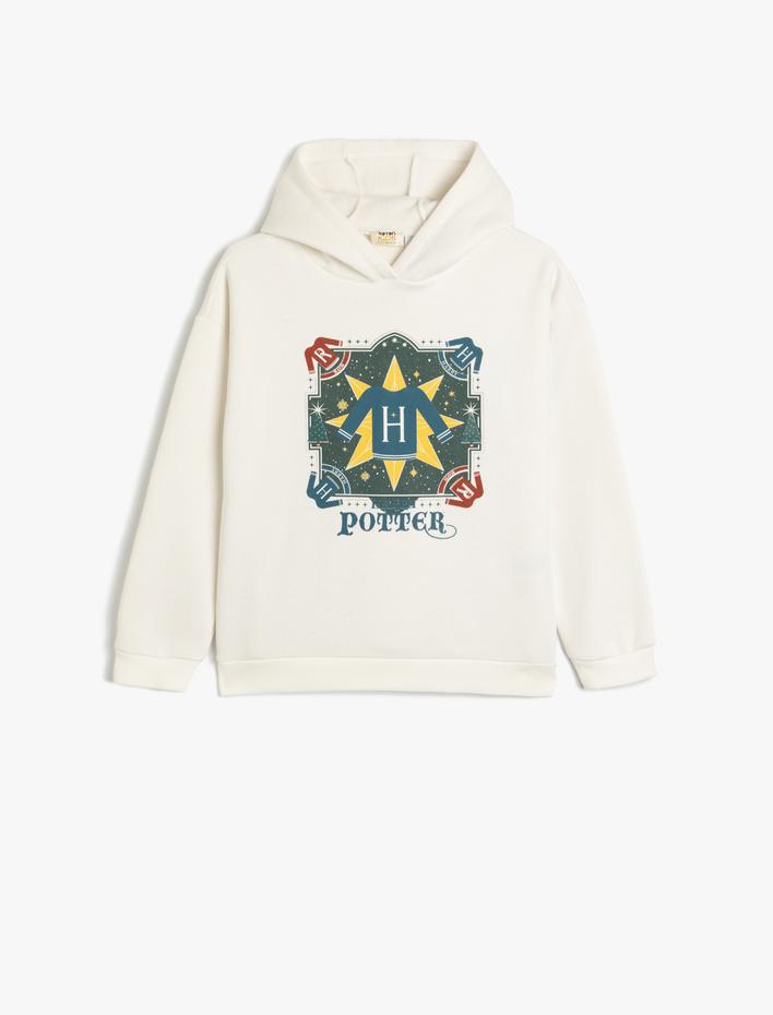 Erkek Çocuk Kapşonlu Şardonlu Lisanslı Harry Potter Sweatshirt