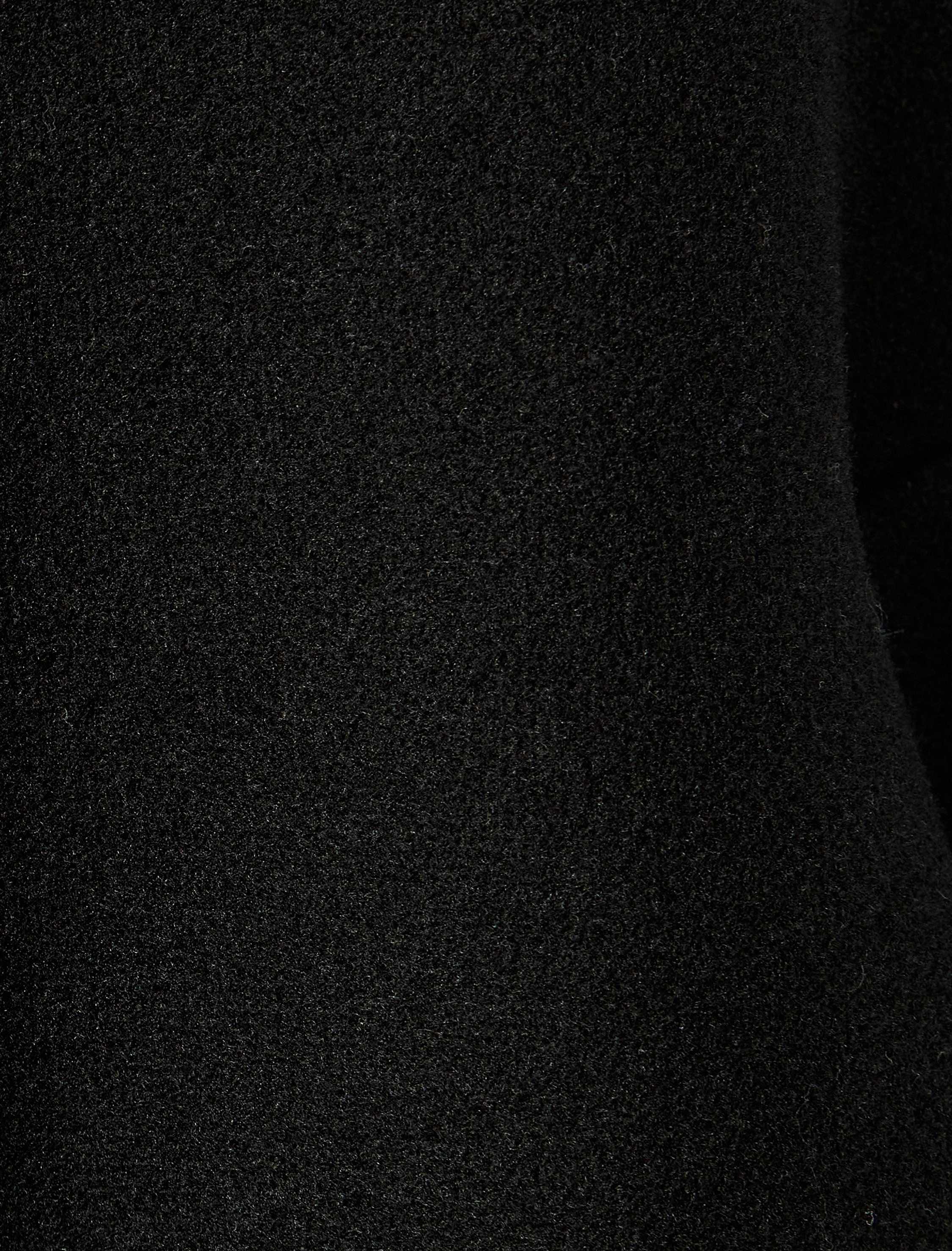   Cepli Düğmeli Suni Kürk Yaka Oversize Kaşe Kaban