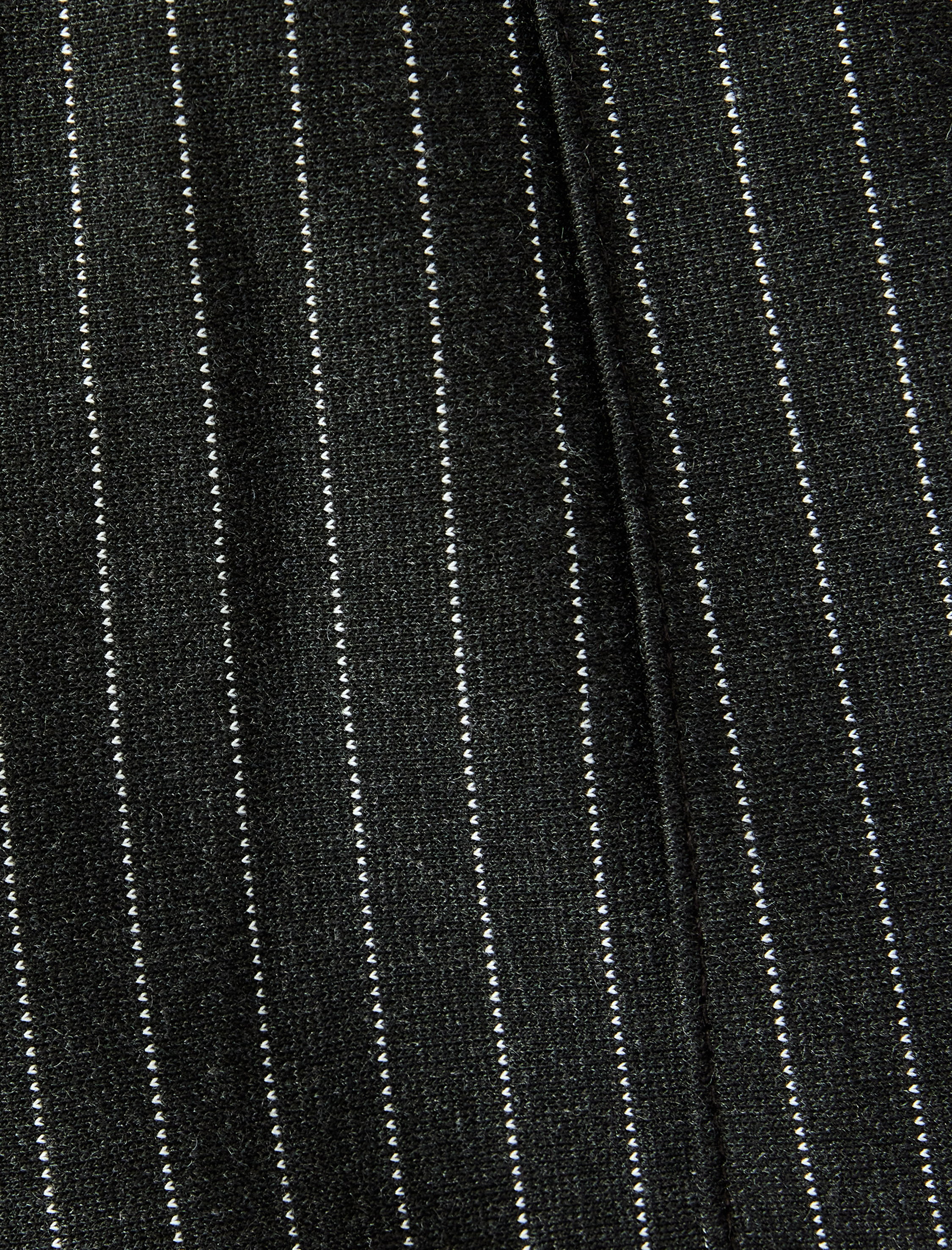   Beli Lastikli Bağlamalı Çizgili Havuç Kesim Kumaş Pantolon