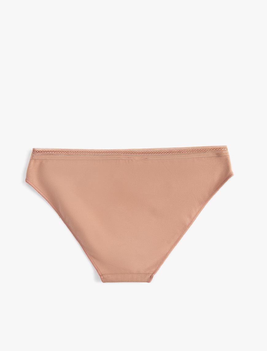   Basic Brief Külot Pamuklu Beli Dantelli