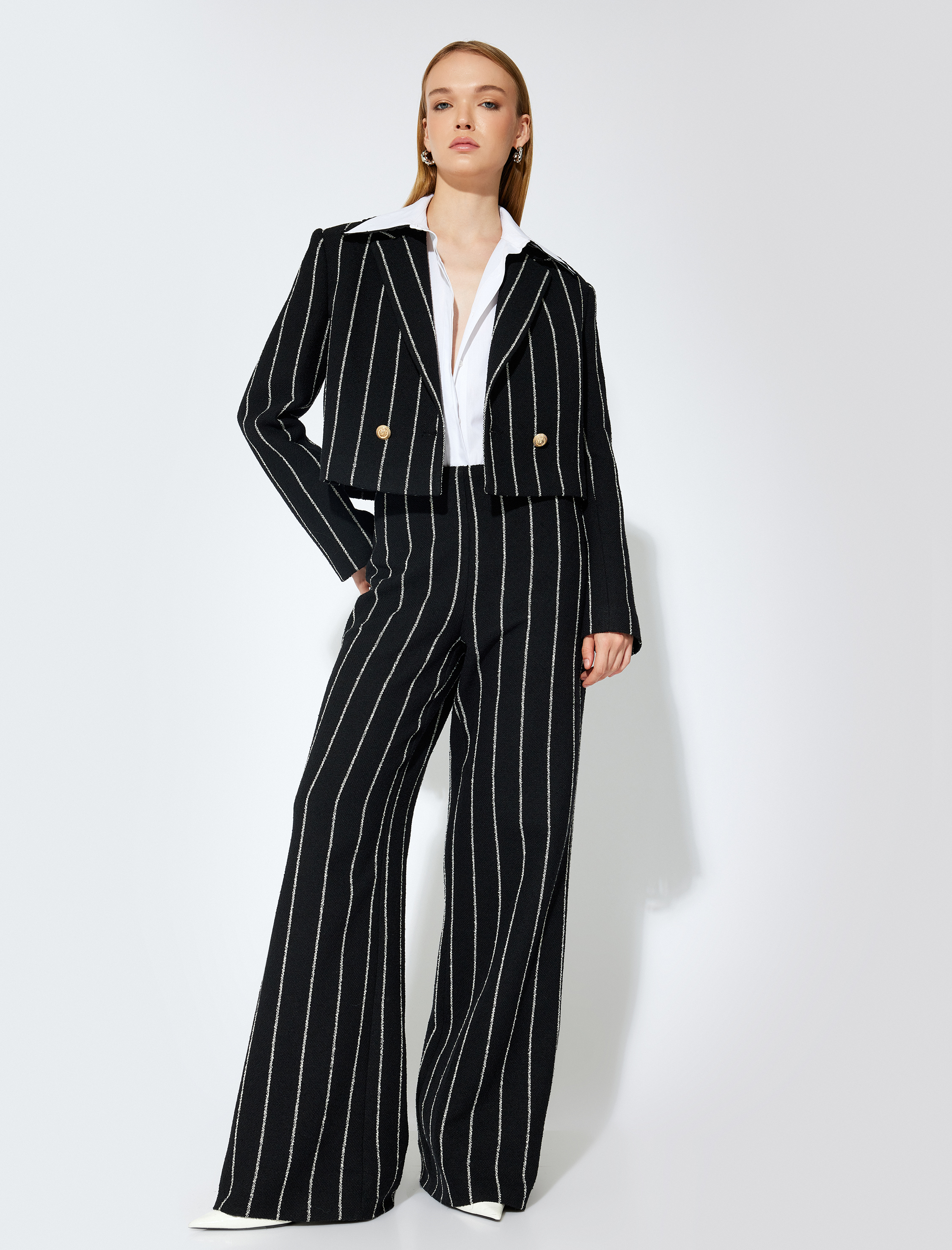   Koton X Sibil Çetinkaya - Geniş Paça Pantolon Bol Kalıp