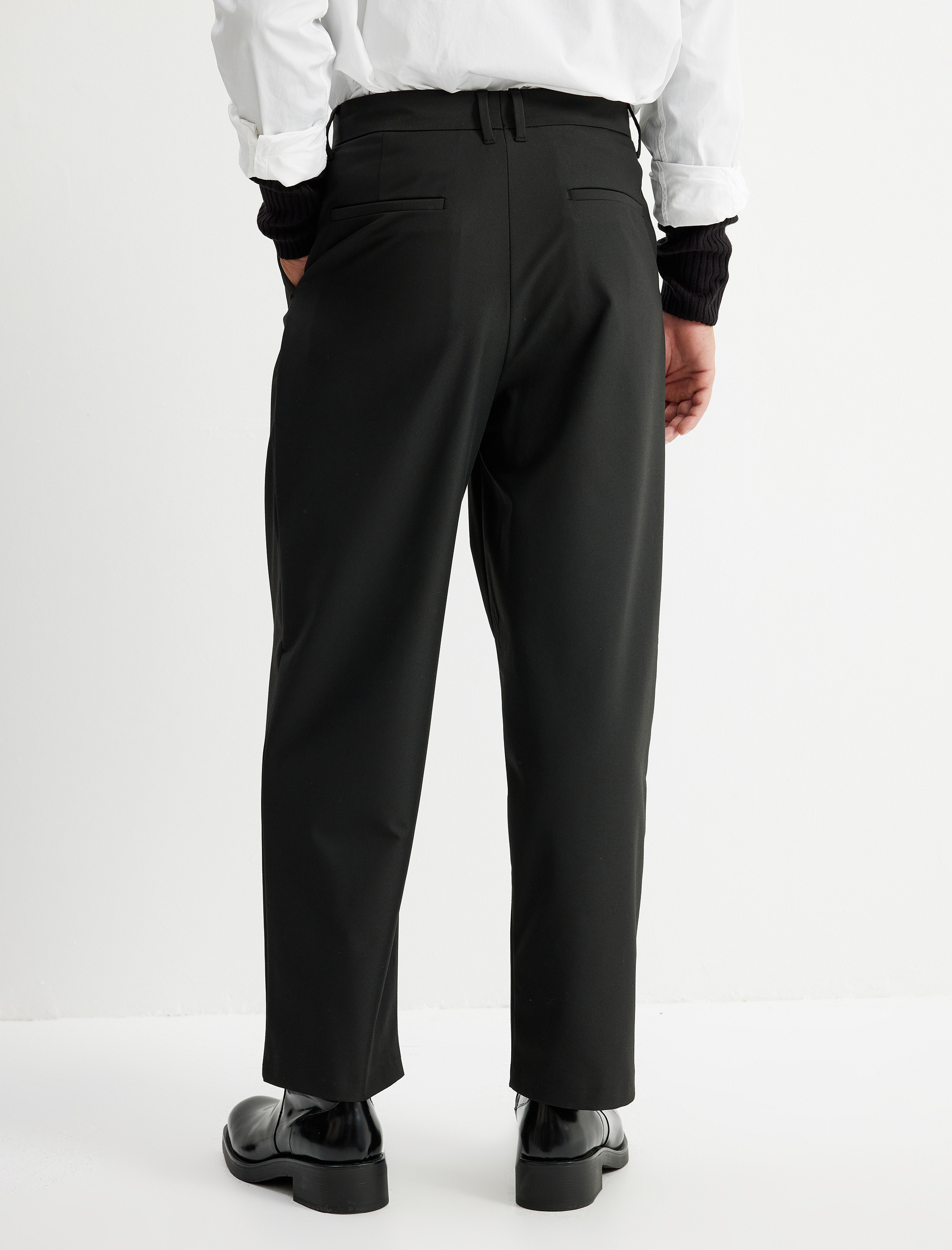   Düğmeli Chino Cep Detaylı Bol Pantolon