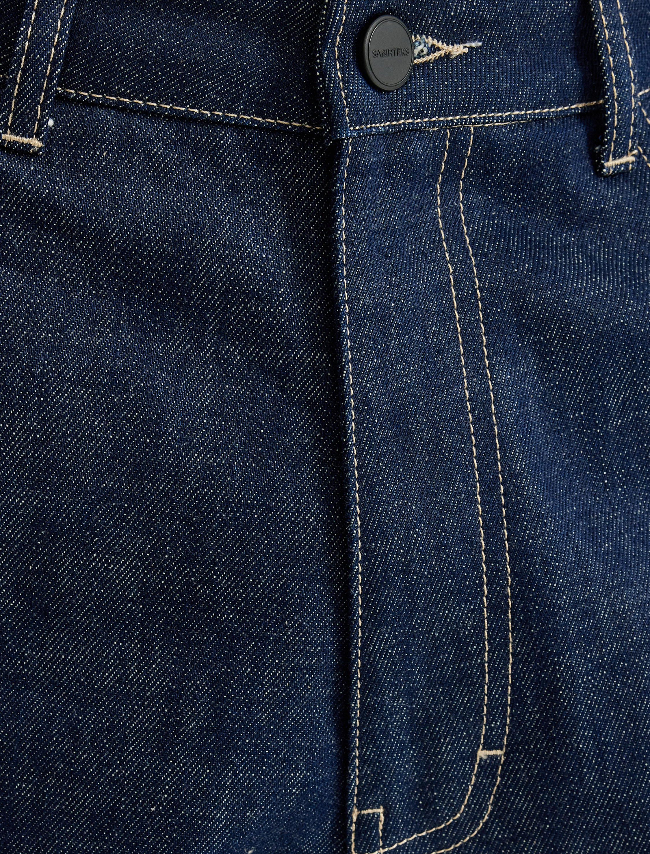   Cep Detaylı Pamuklu Bol Super Baggy Jean Pantolon