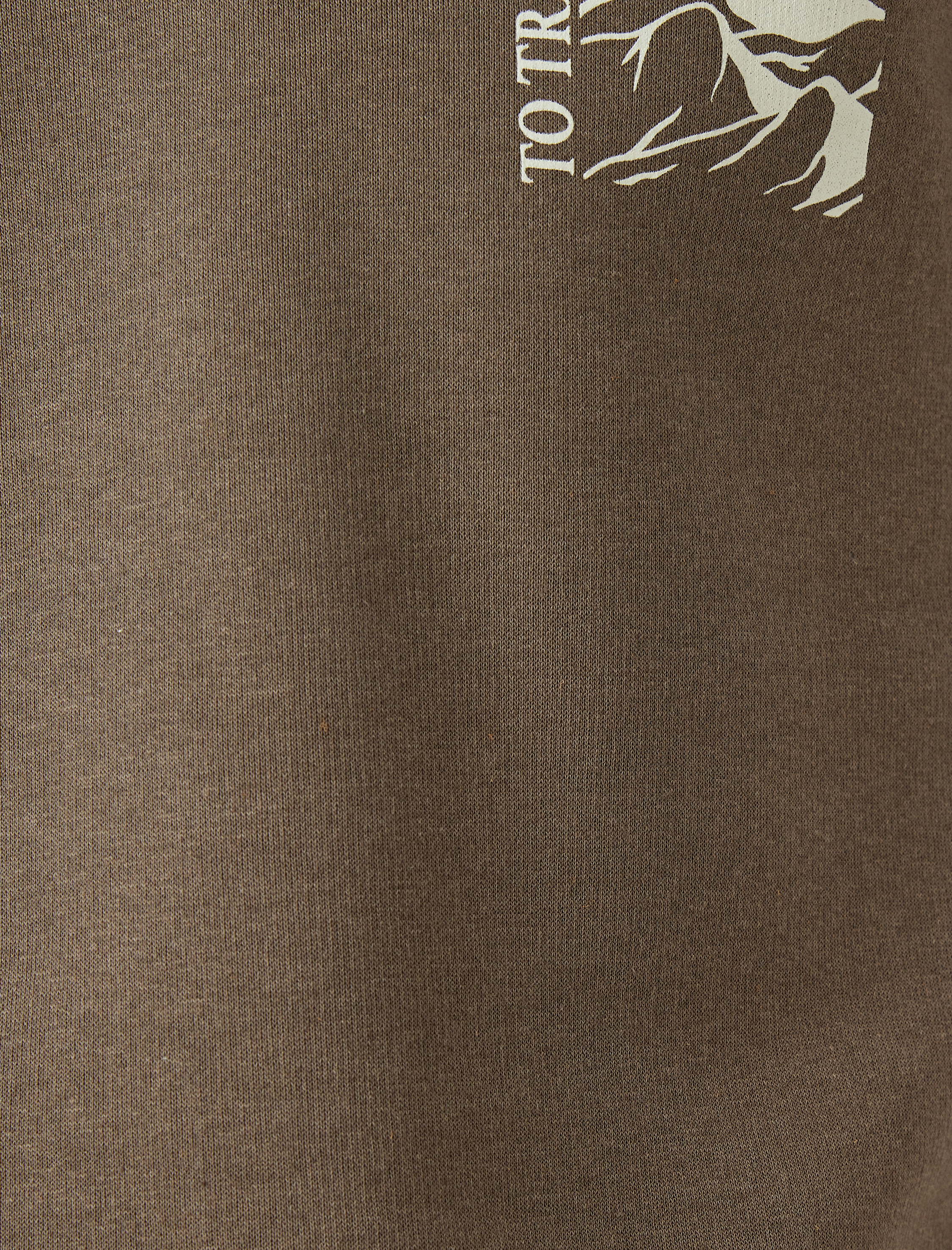   Yarım Fermuarlı Pamuk Karışımlı Şardonlu Baskılı Sweatshirt