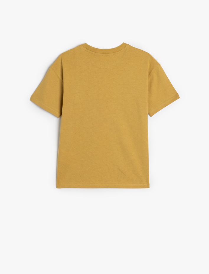 Erkek Çocuk Basic Oversize Tişört Kısa Kollu Bisiklet Yaka Pamuklu