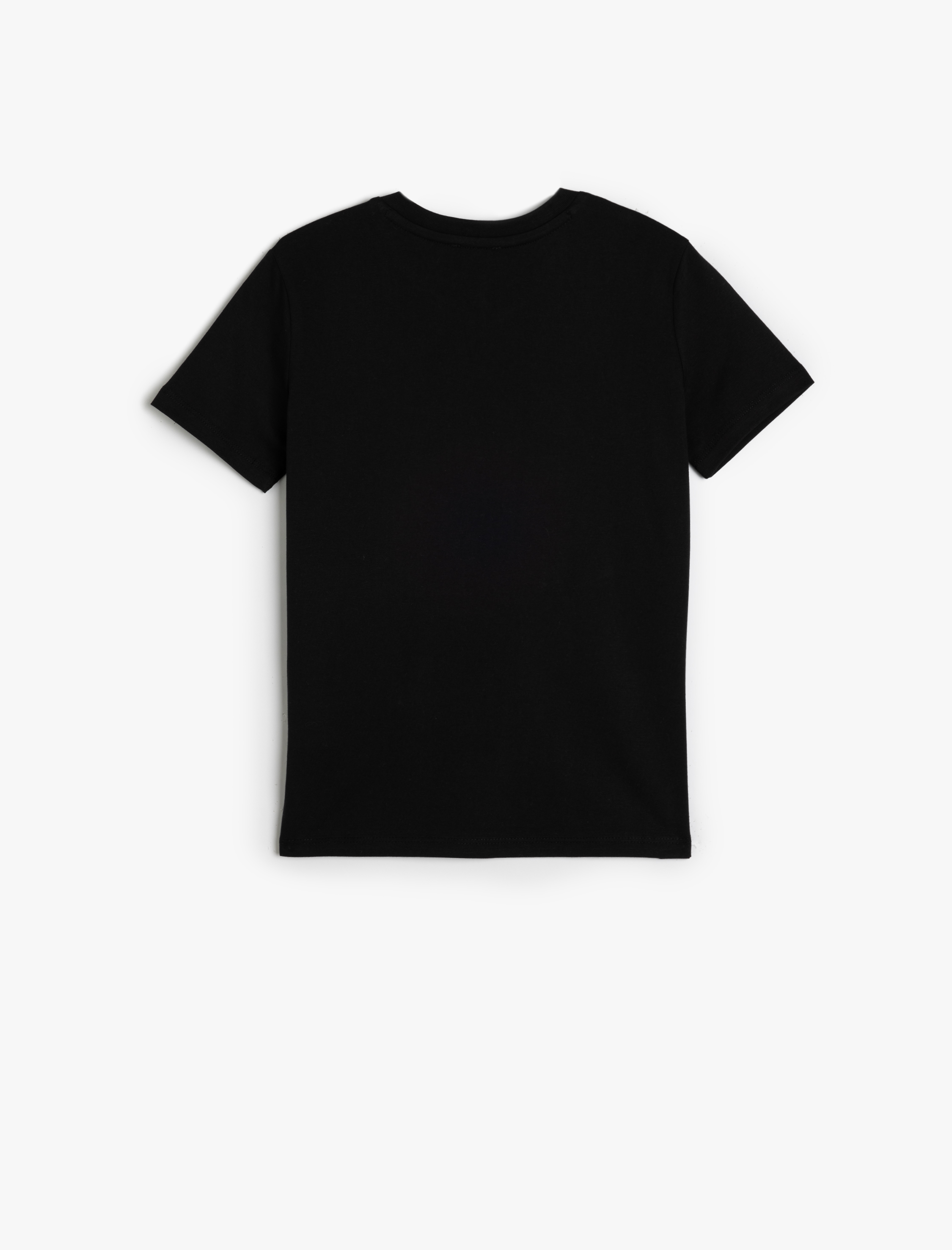  Erkek Çocuk Basic Tişört Kısa Kollu Bisiklet Yaka Pamuklu