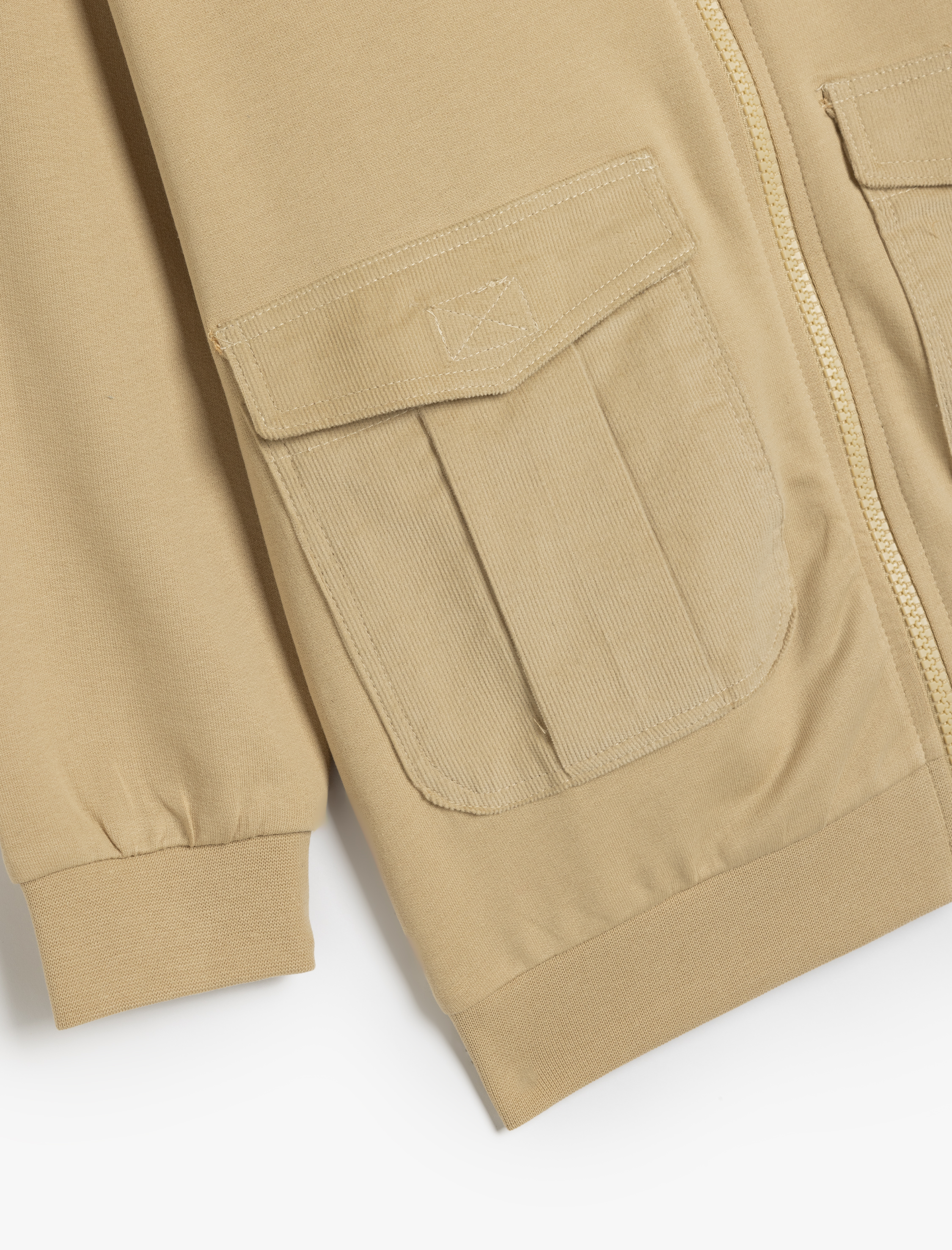  Erkek Çocuk Pamuklu Uzun Kollu Kapşonlu Fermuarlı Oversize Şardonlu Sweatshirt