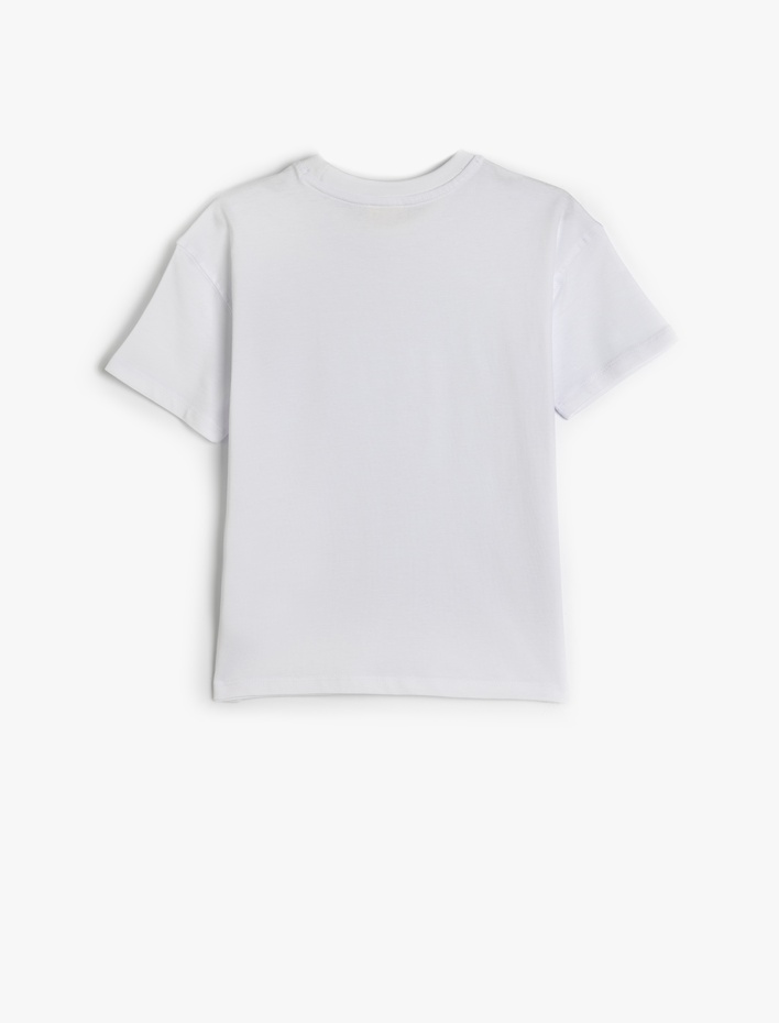 Erkek Çocuk Basic Oversize Tişört Kısa Kollu Bisiklet Yaka Pamuklu