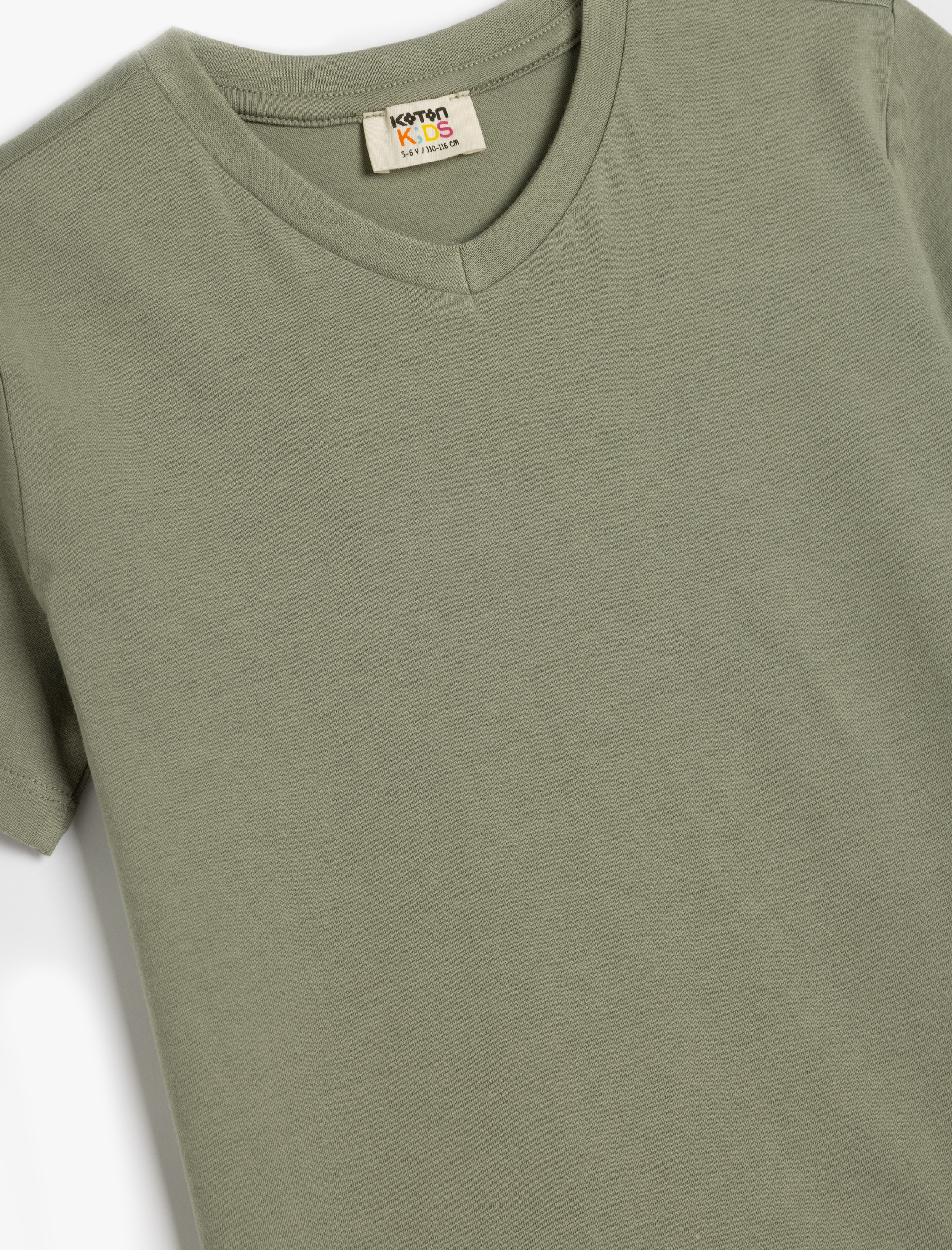  Erkek Çocuk Basic Tişört Kısa Kollu Bisiklet Yaka Pamuklu