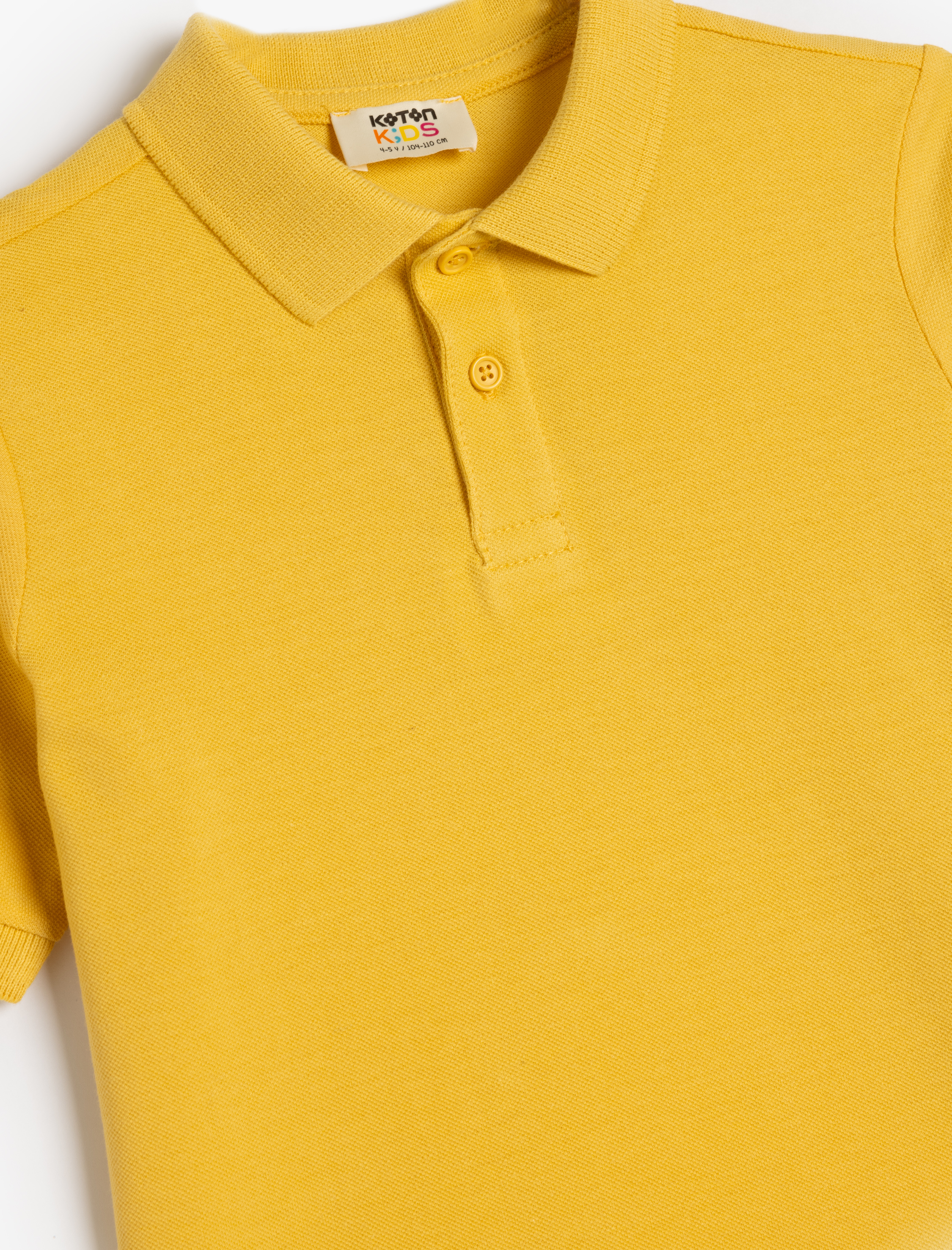  Erkek Çocuk Polo Tişört Kısa Kollu Dokulu Pamuklu