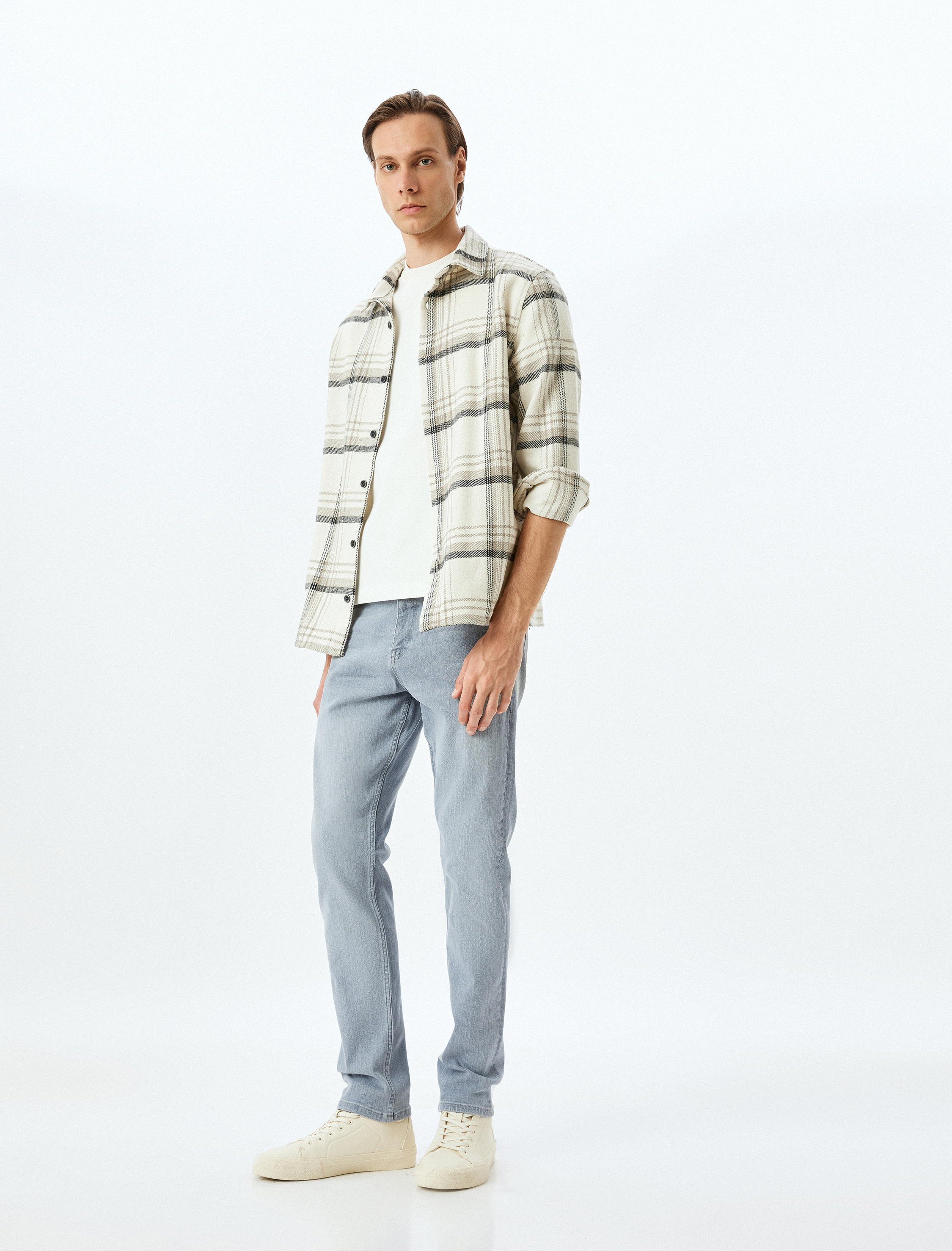   Normal Bel Pamuklu Slim Fit Jean Pantolon - Brad Jean