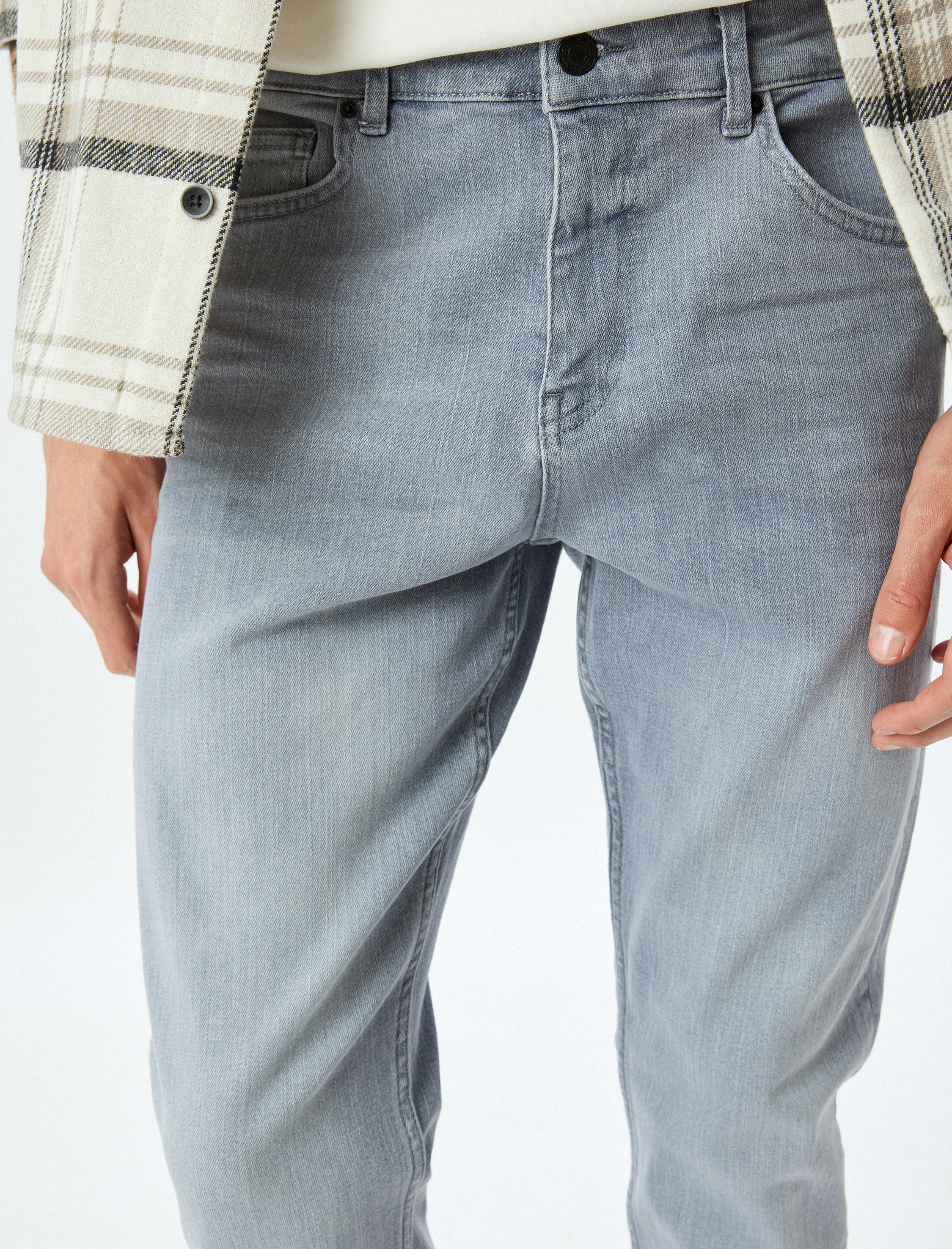   Normal Bel Pamuklu Slim Fit Jean Pantolon - Brad Jean