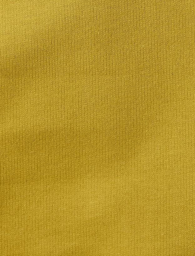 Kısa Kollu Bisiklet Yaka Pamuklu Oversize Çiçek Baskılı Tişört_5