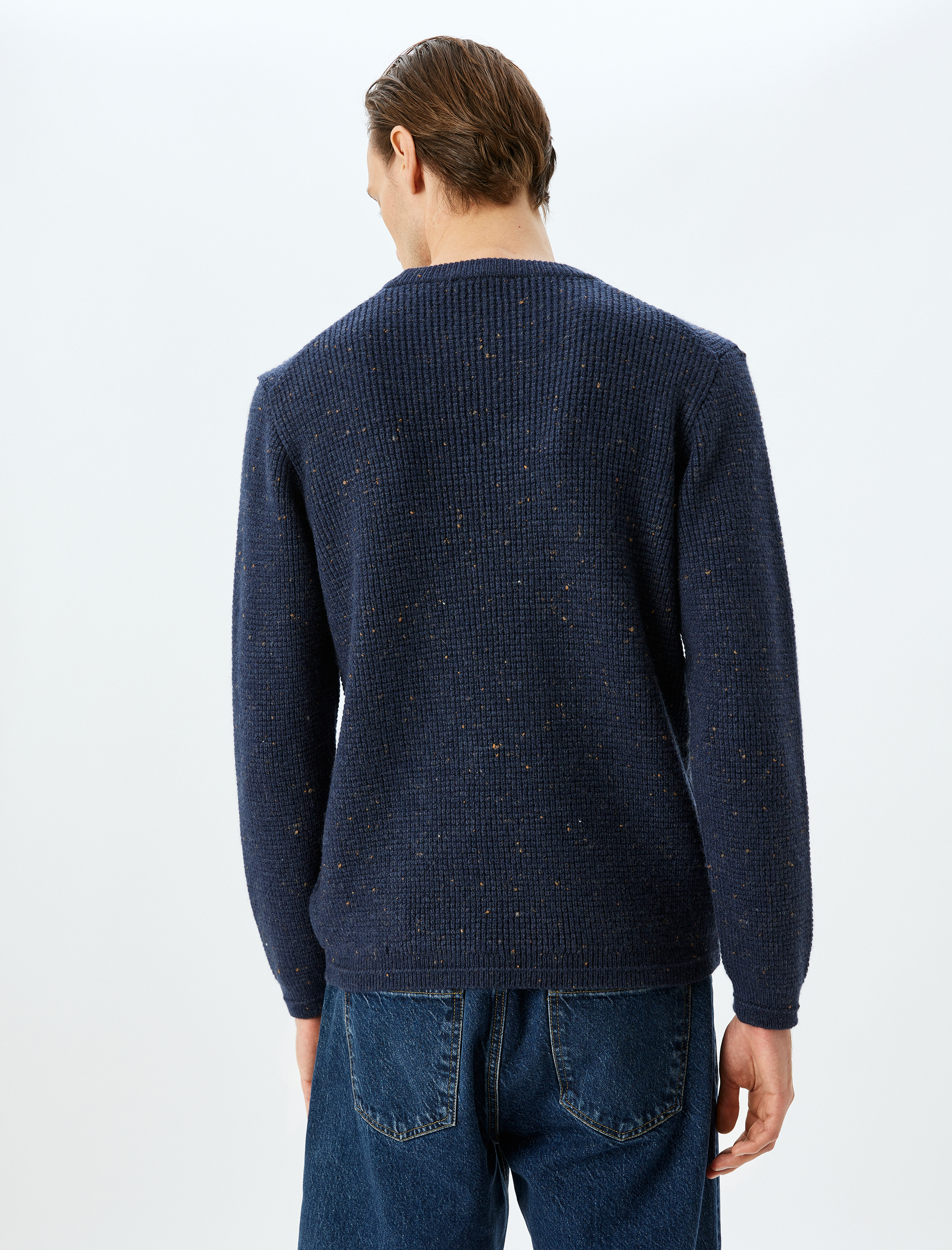   Bisiklet Yaka Viskon Karışımlı Basic Kışlık Triko Kazak