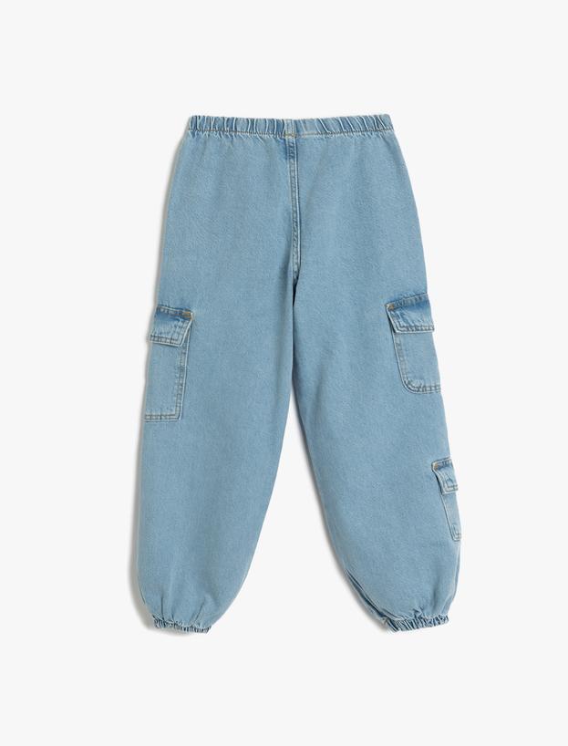 Jogger Kot Pantolon Kargo Cep Detaylı Pamuklu_1