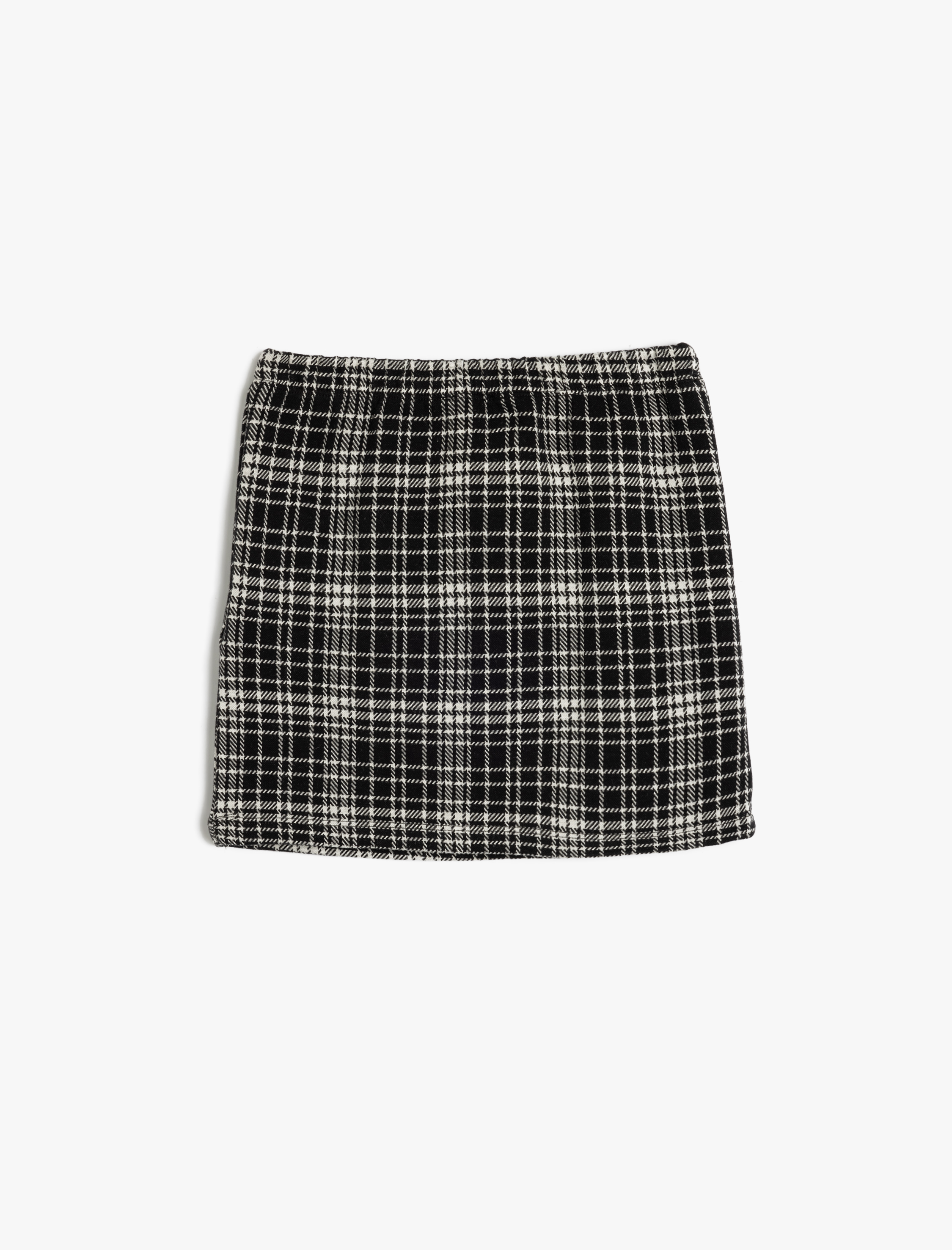  Kız Çocuk Mini Etek Beli Lastikli Dar Kesim