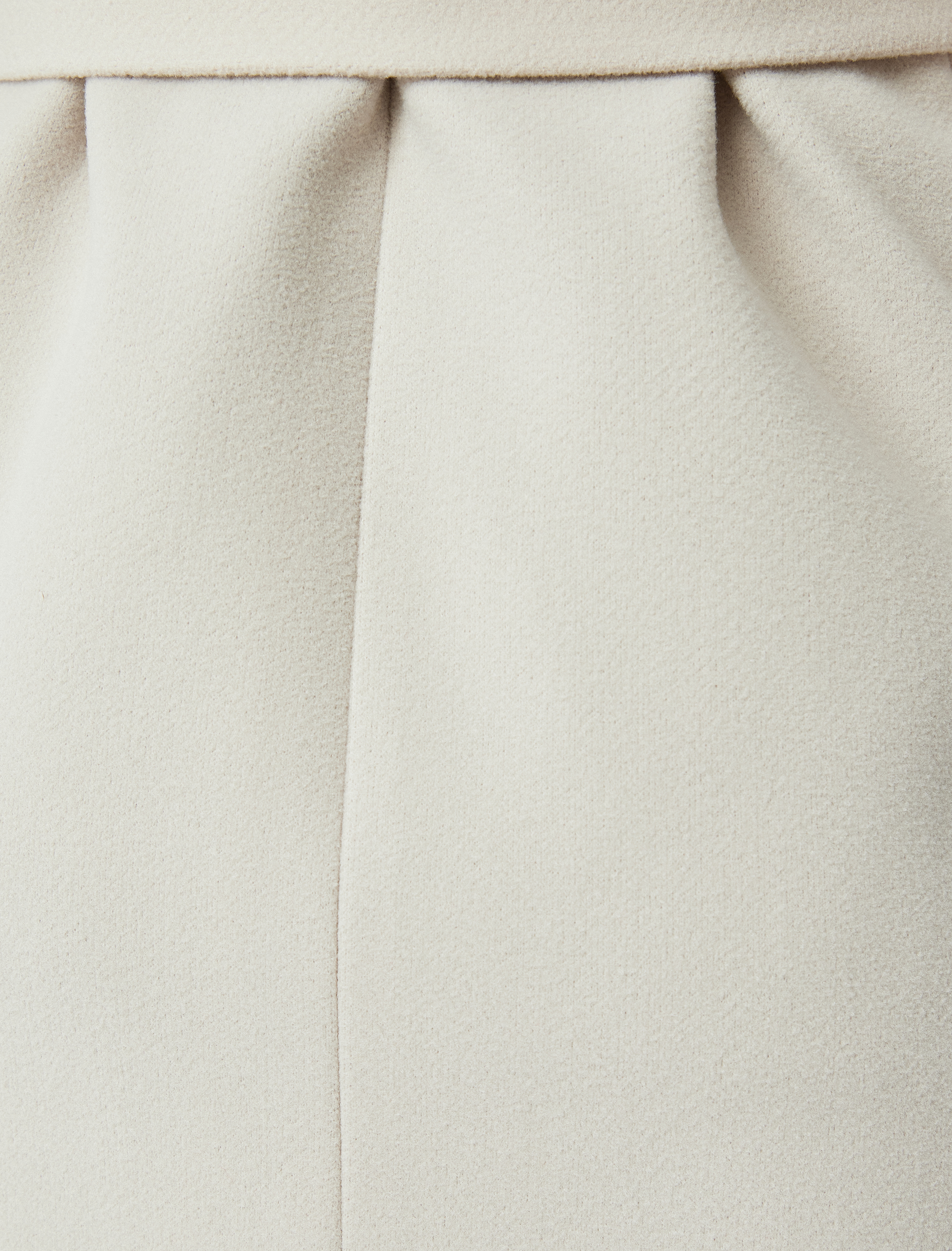   Kuşak Detaylı Cepli Çıkarılabilir Suni Kürk Yaka Uzun Kaşe Kaban