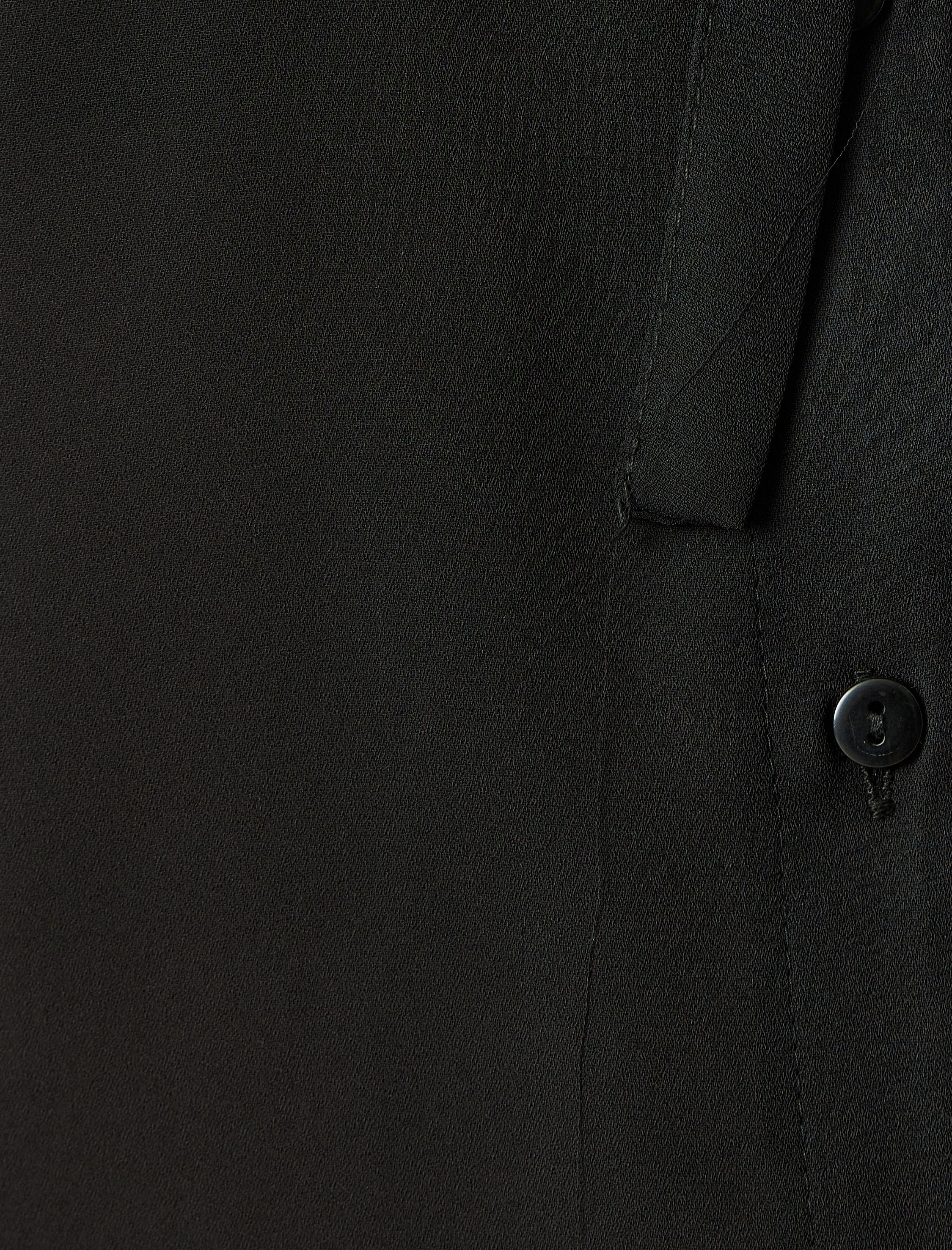 Uzun Kollu Fırfırlı Geniş Bebe Yaka Şifon Gömlek