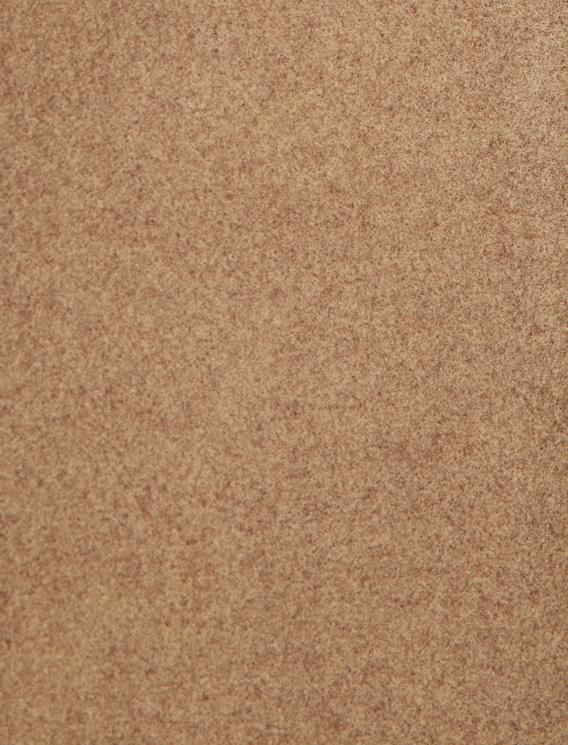   Düğmeli Cepli Uzun Kruvaze Oversize Kaşe Kaban