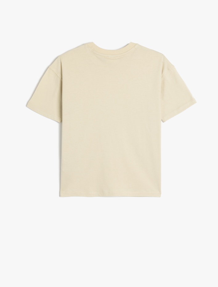 Erkek Çocuk Basic Oversize Tişört Kısa Kollu Bisiklet Yaka Pamuklu