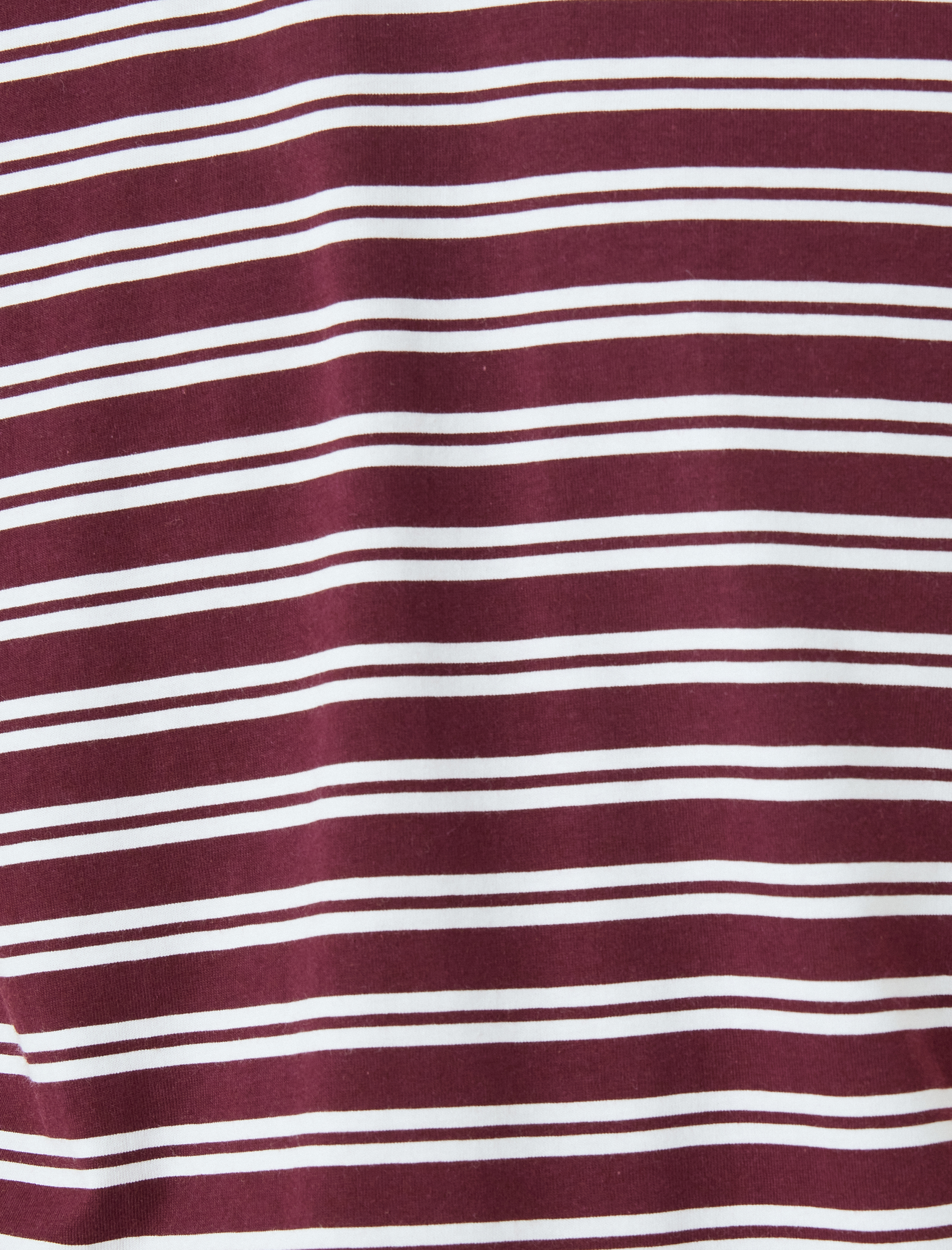   Kısa Kollu Pamuklu Regular Fit Bisiklet Yaka Çizgili Tişört