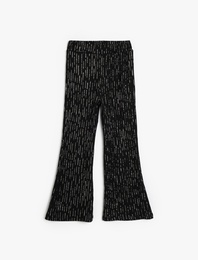 İspanyol Paça Pantolon Beli Lastikli