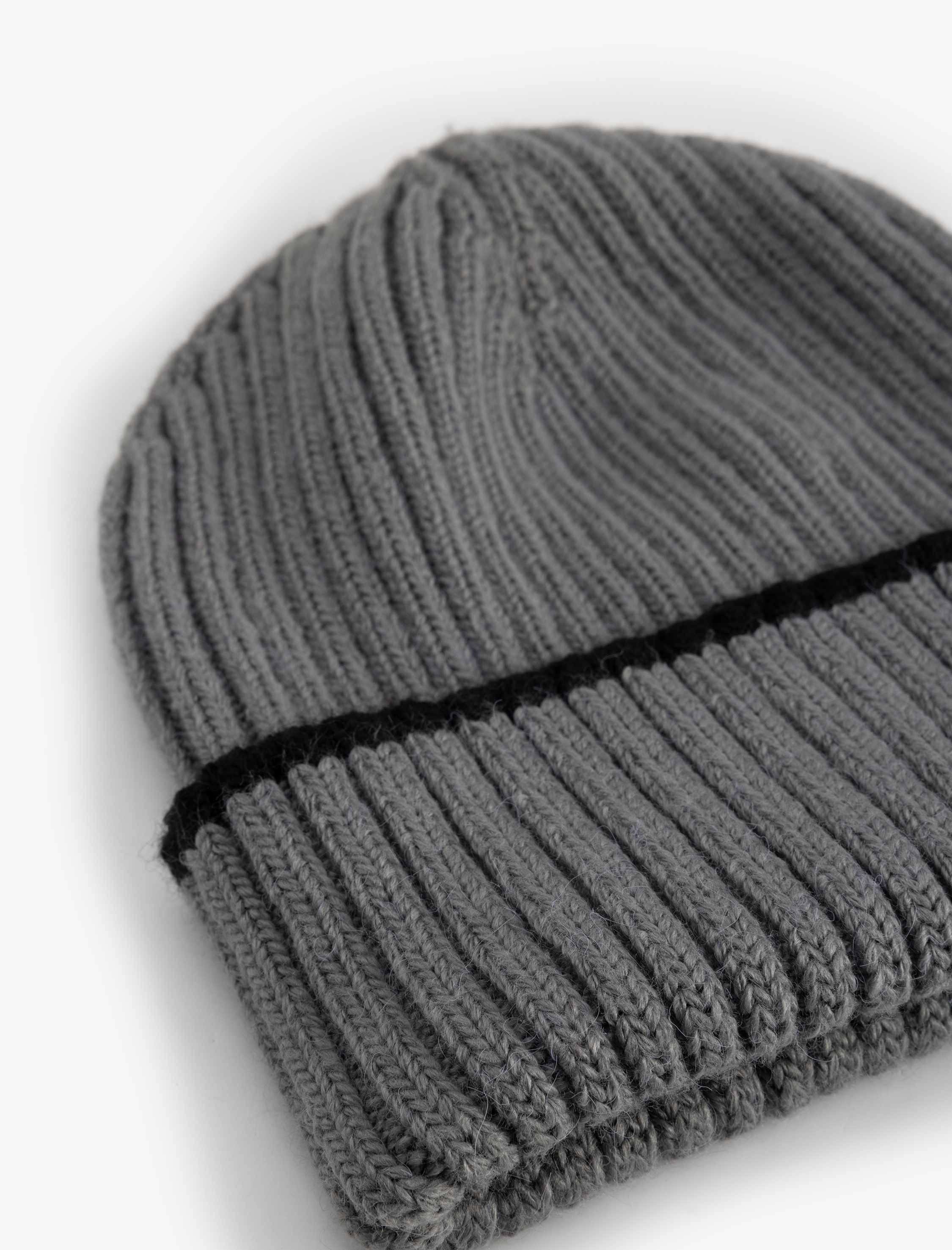  Erkek Çizgili Katlı Bere