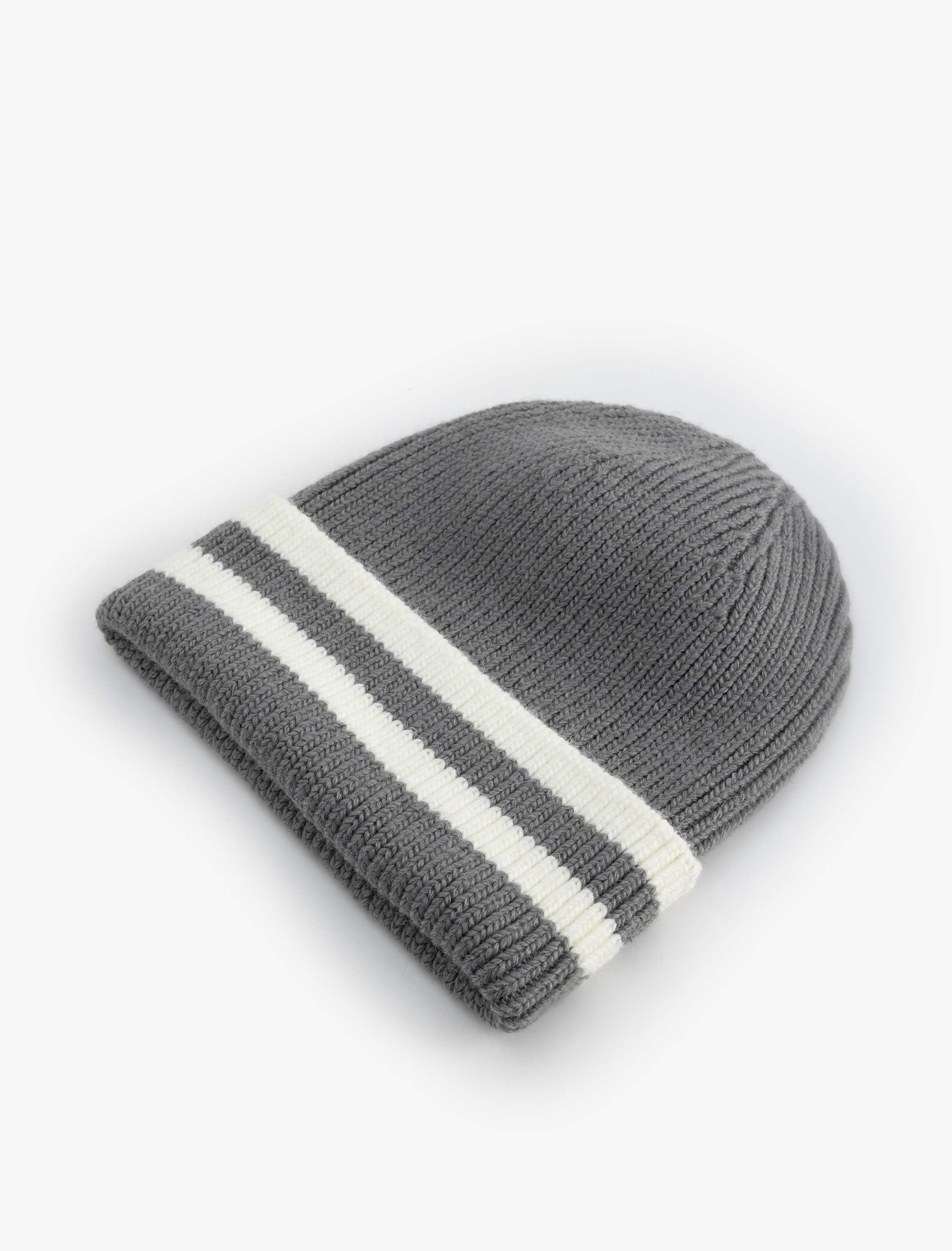  Erkek Çizgili Katlı Bere