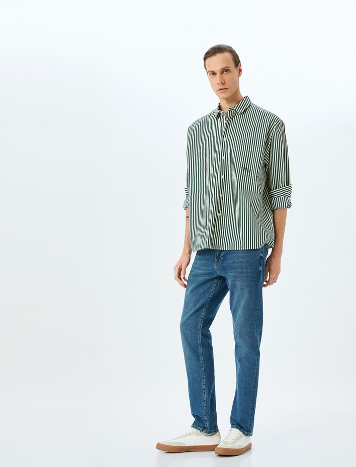  Straight Fit Kot Pantolon - Mark Jean