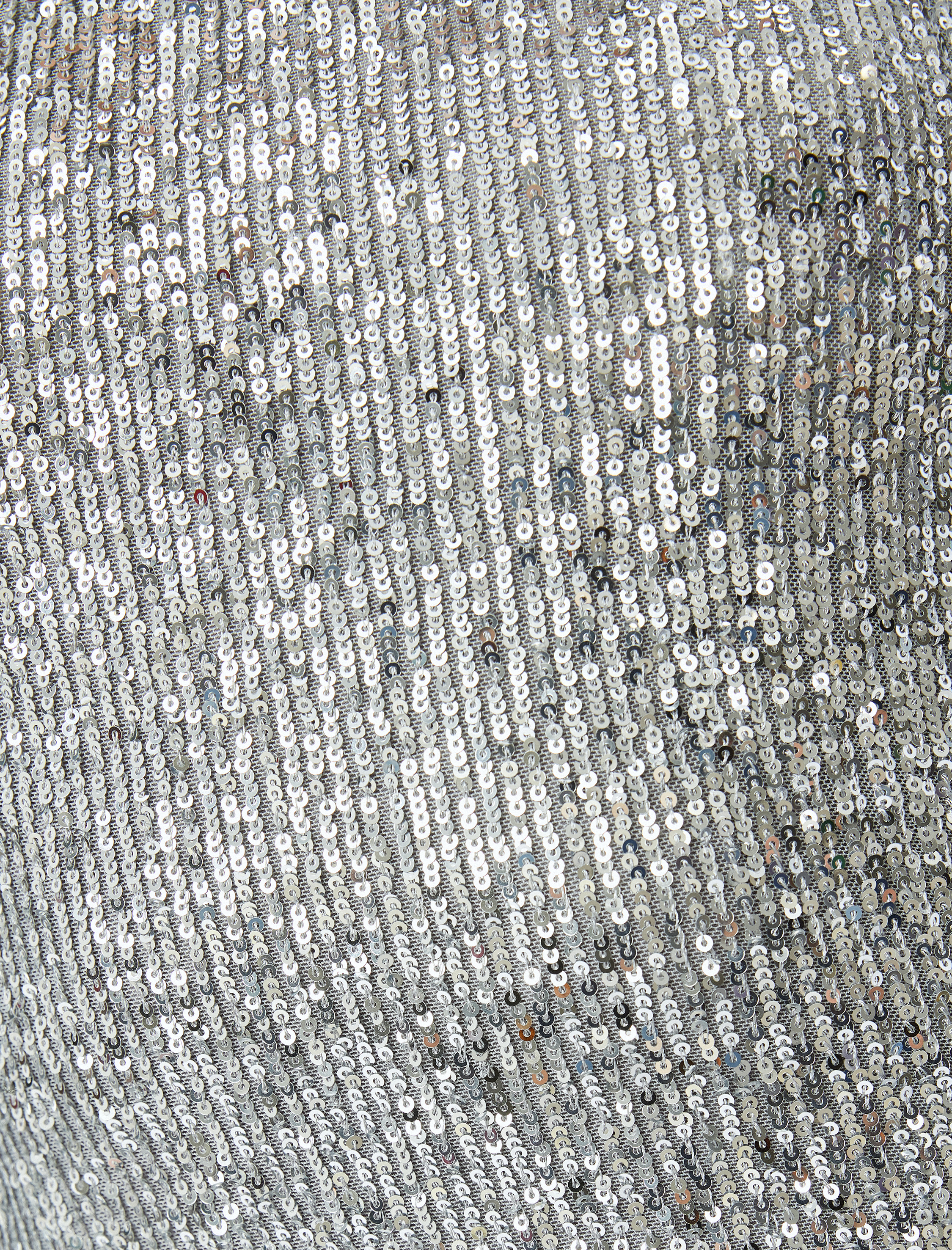 Pullu Payetli Pencere Detaylı Yırtmaçlı Uzun Abiye Elbise