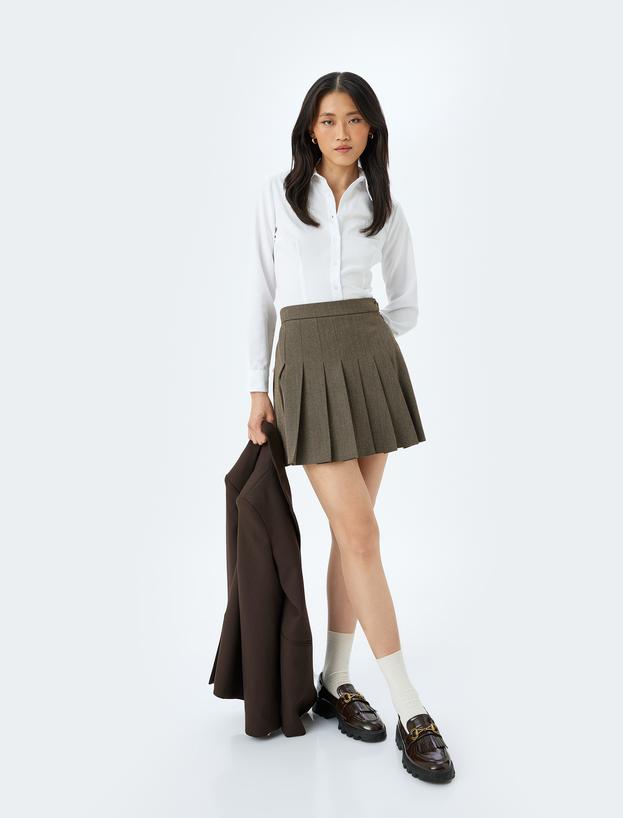 Uzun Kollu Klasik Yaka Slim Fit Gömlek_0