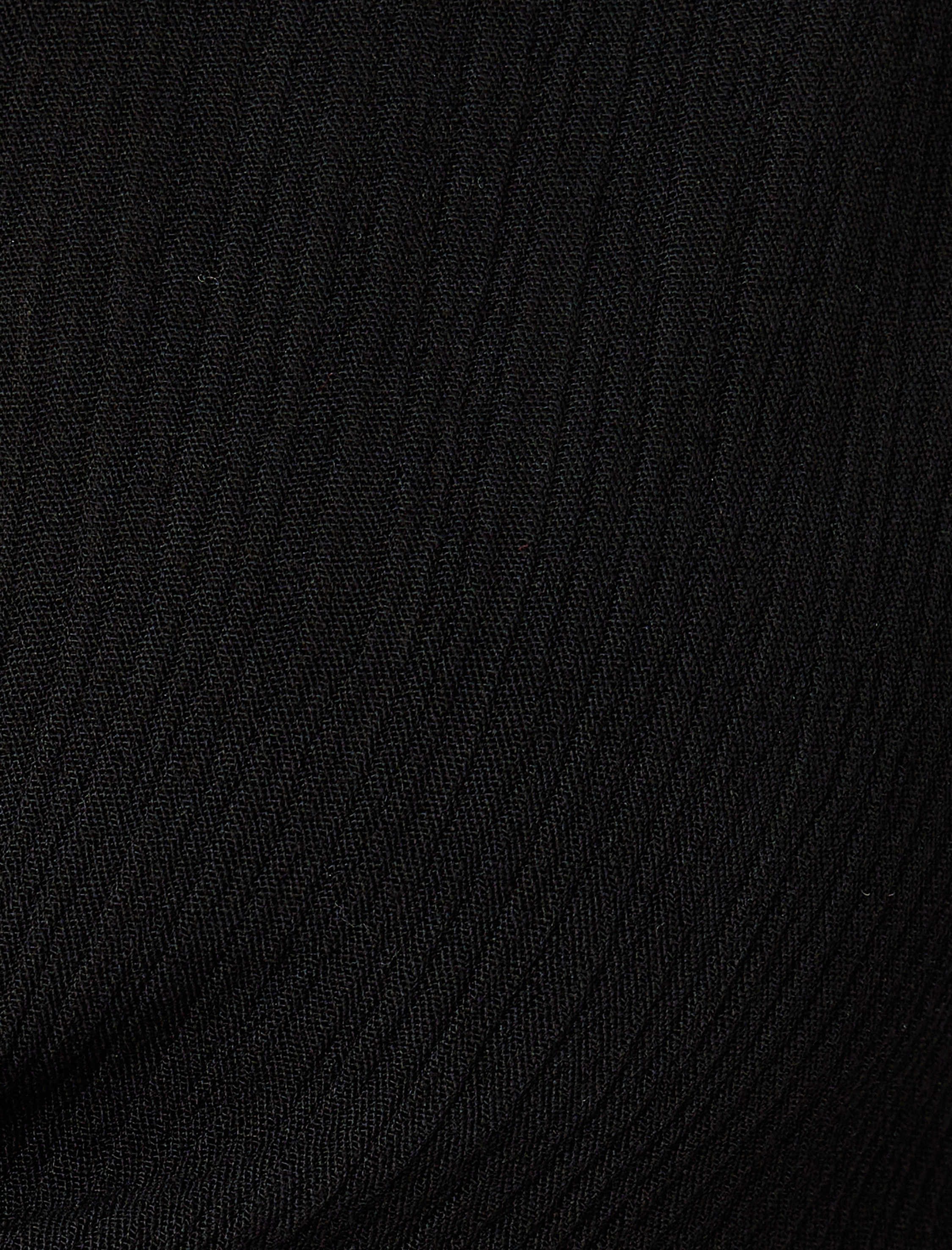 Uzun Kollu Önden Bağlama Detaylı Düğmeli Viskon Crop Bluz