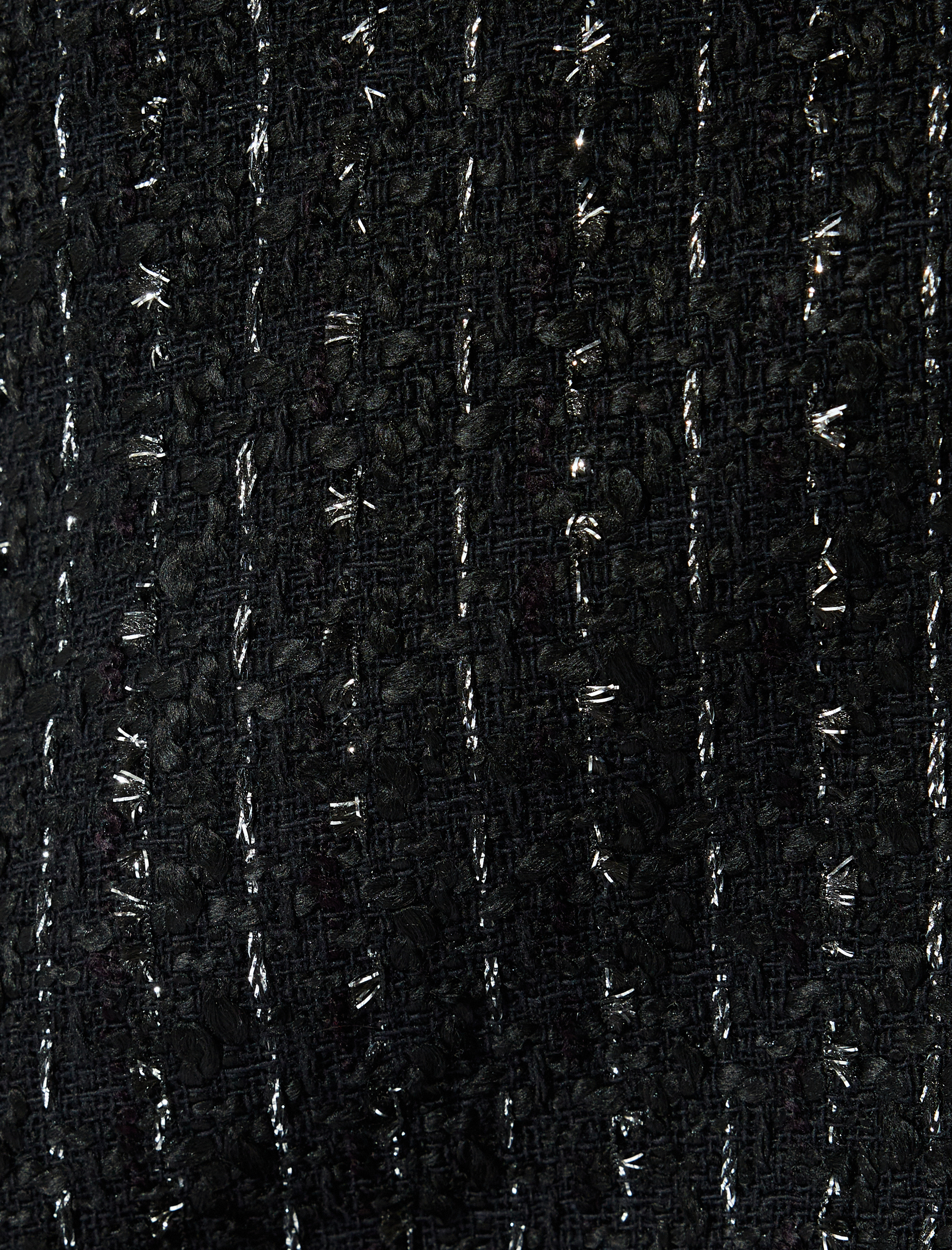   Koton X Sibil Çetinkaya - Metalik İplik Detaylı A Kesim Tüvit Mini Etek