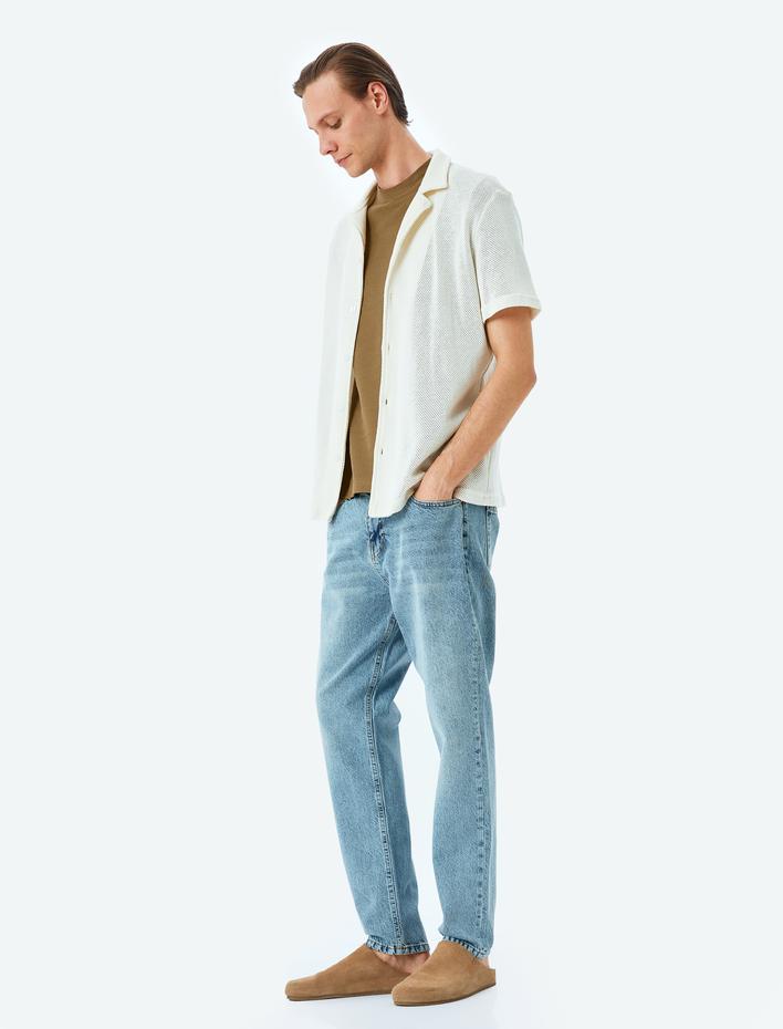  Tapered Fit Kot Pantolon - Joe Jean