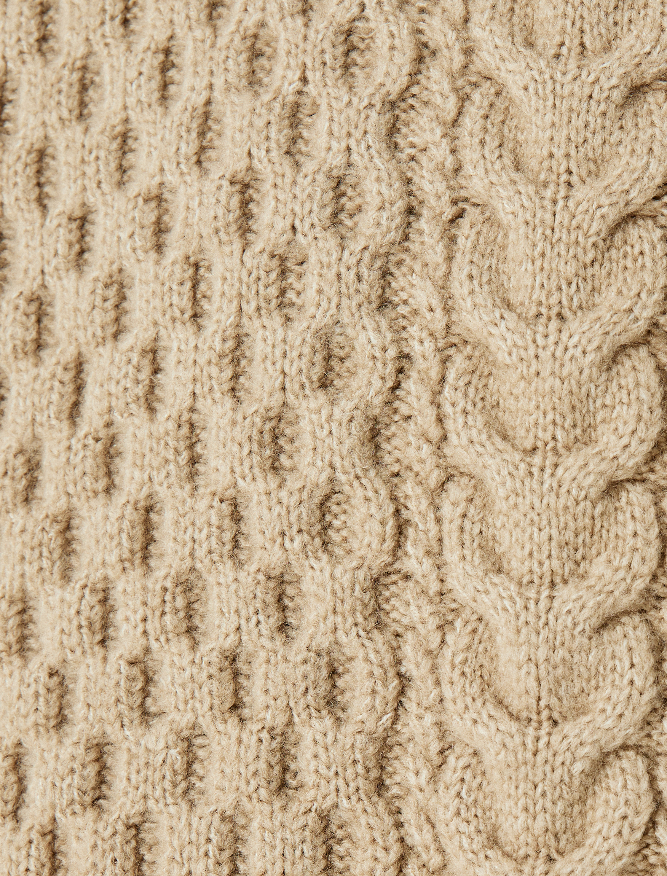   Bisiklet Yaka Dokulu Kışlık Triko Kazak