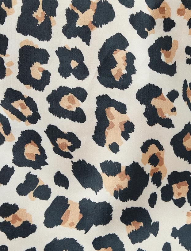 Saten Kolsuz Halter Yaka Leopar Bluz_5