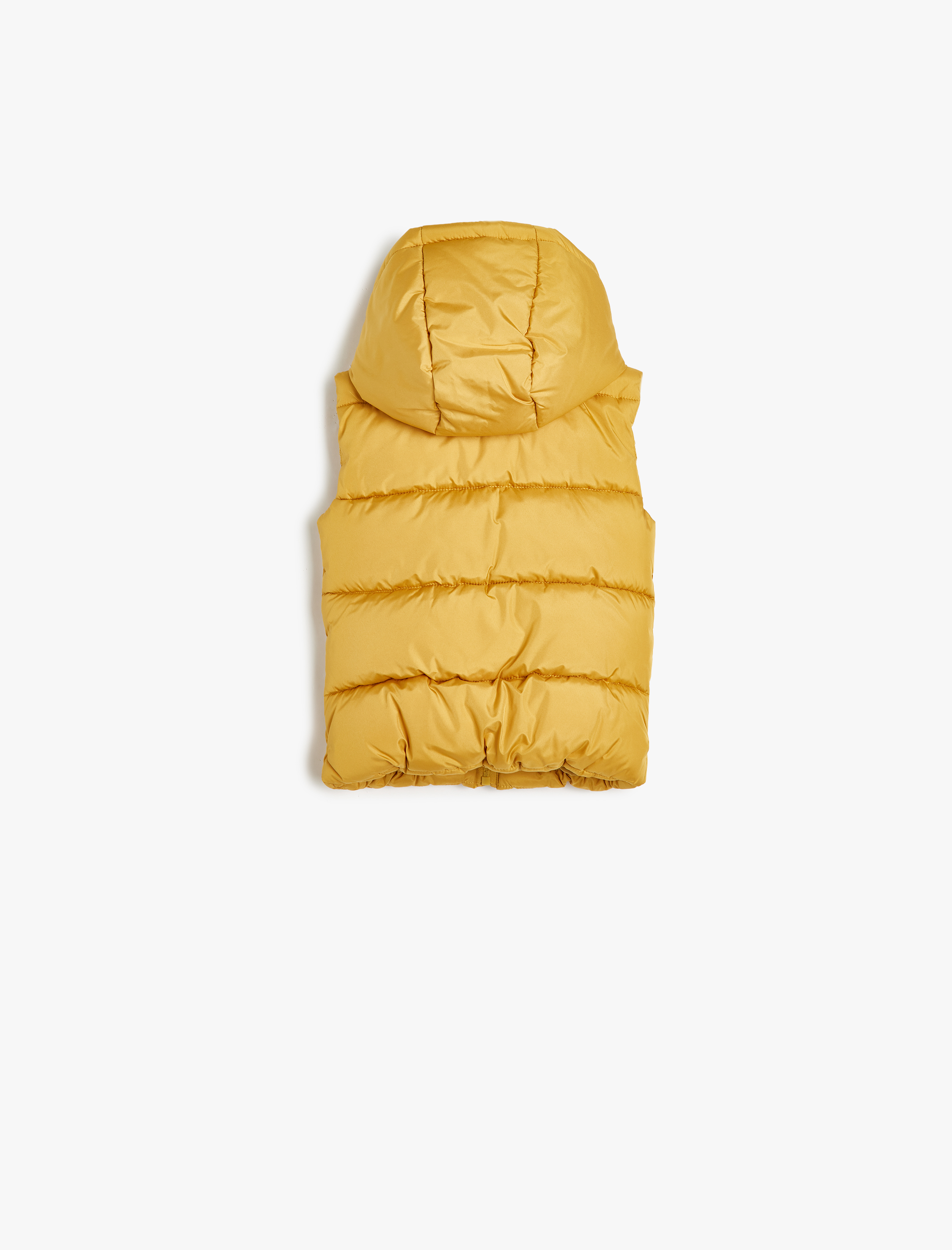  Erkek Bebek Cep Detaylı Fermuarlı Mevsimlik Kapşonlu Şişme Yelek