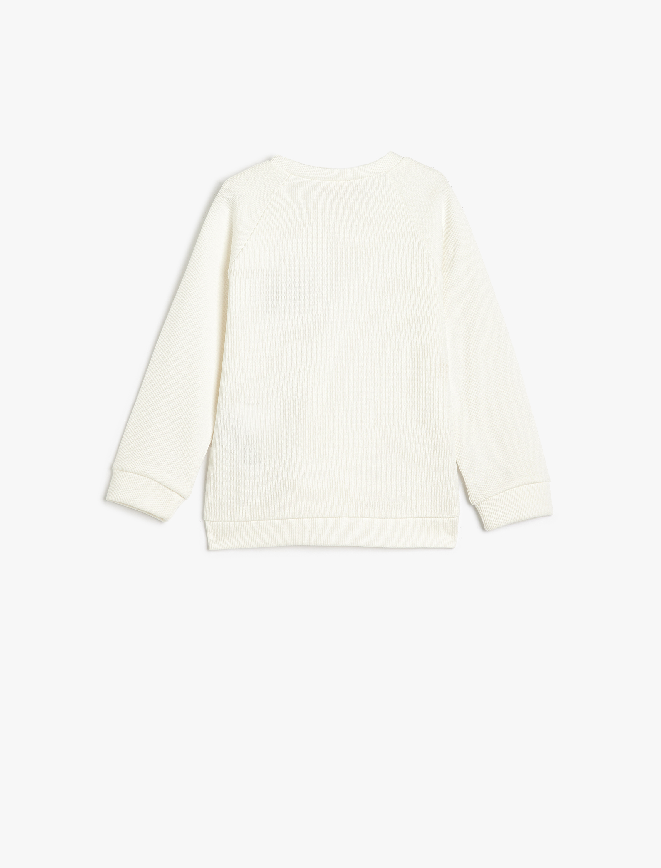  Erkek Bebek Köpek Baskılı Bisiklet Yaka Pamuklu Uzun Kollu Sweatshirt